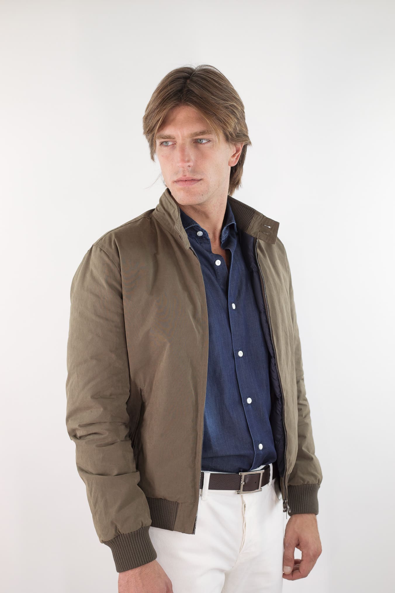 GUARINO Giubbino Cotone Water-repellent Fango