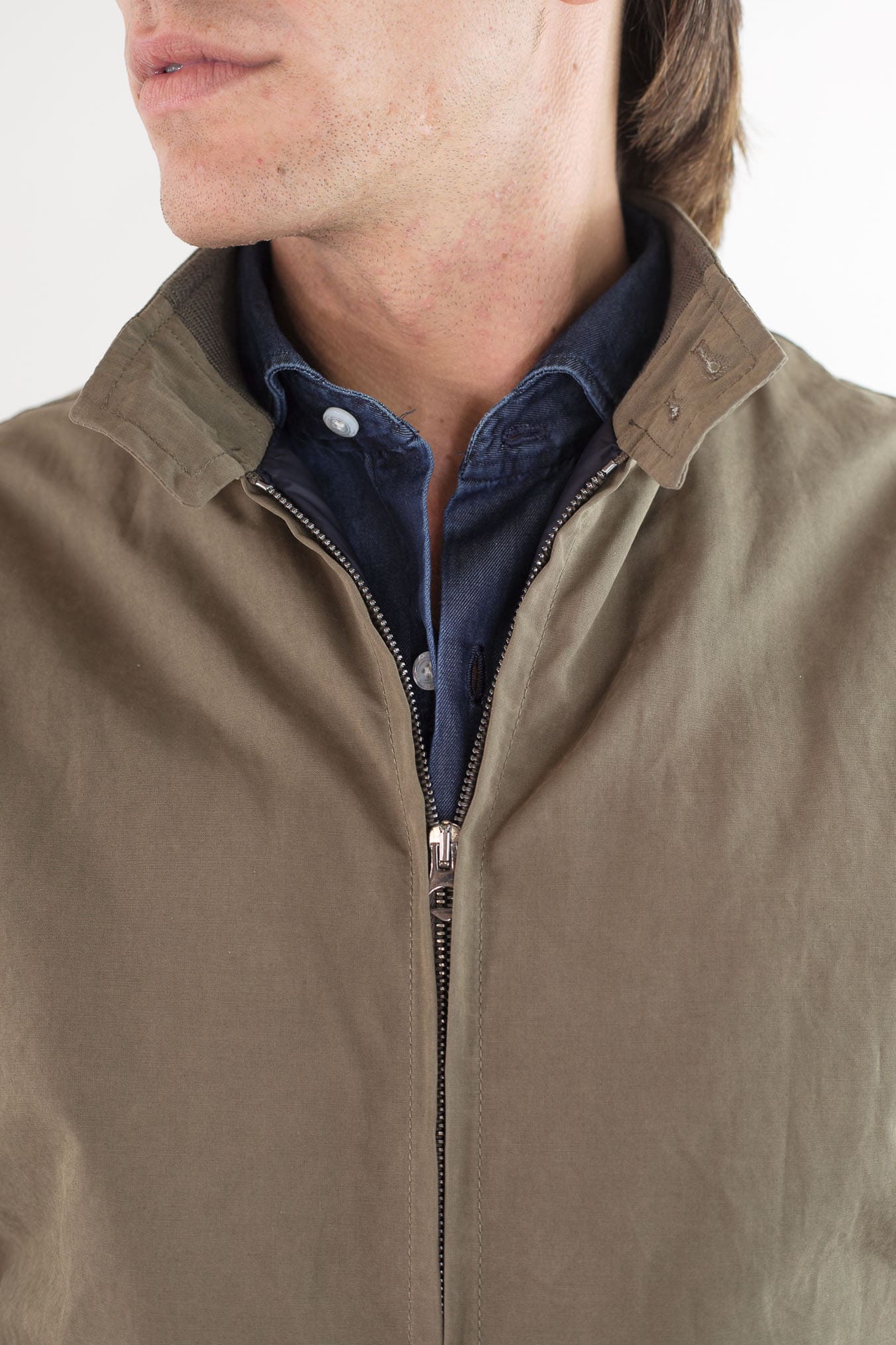GUARINO Giubbino Cotone Water-repellent Fango