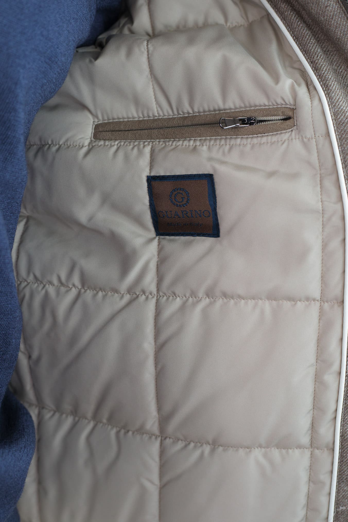 GUARINO Giaccone Lana Cashmere Loro Piana Tortora