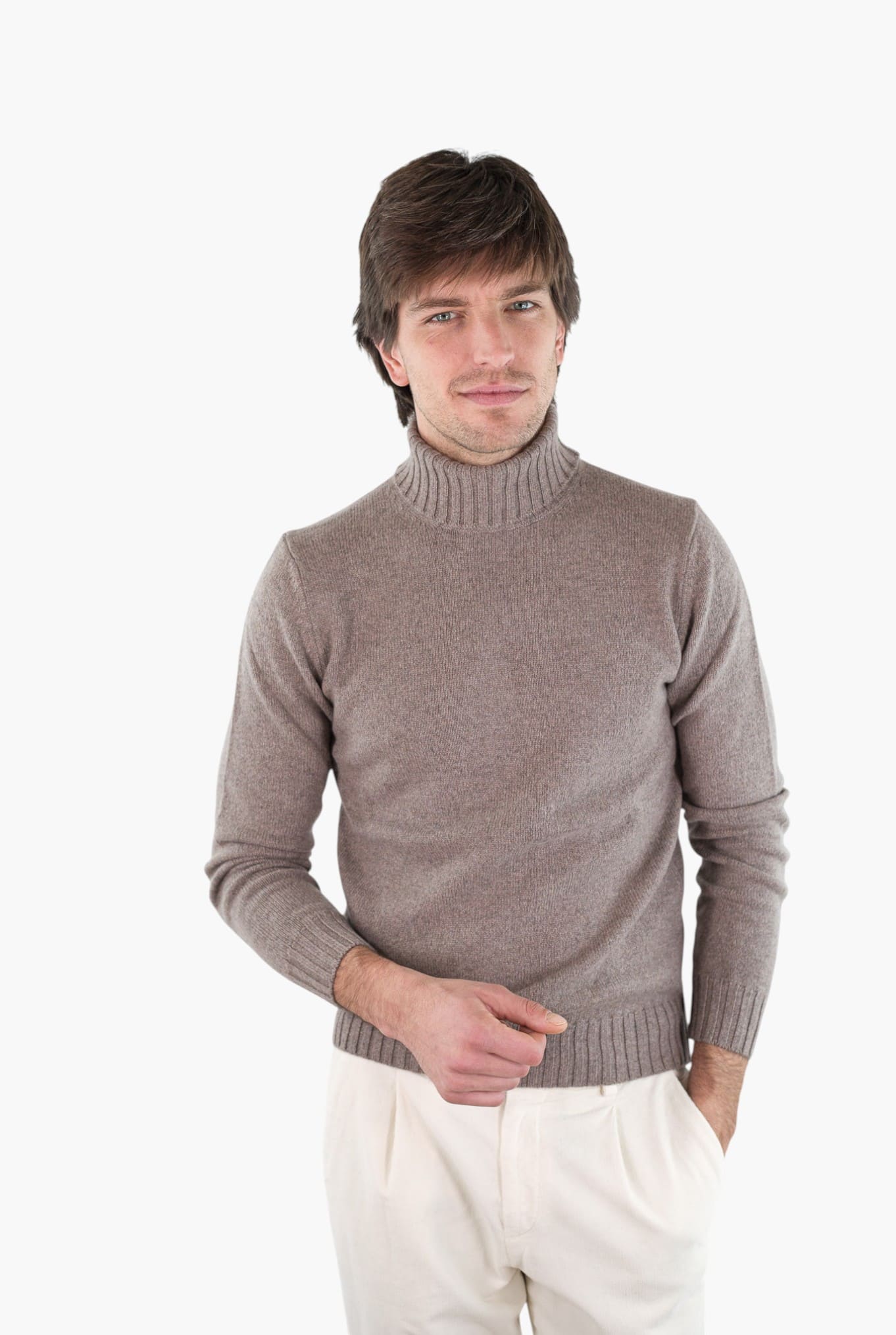 GUARINO Dolcevita Cashmere Corsehair Tortora