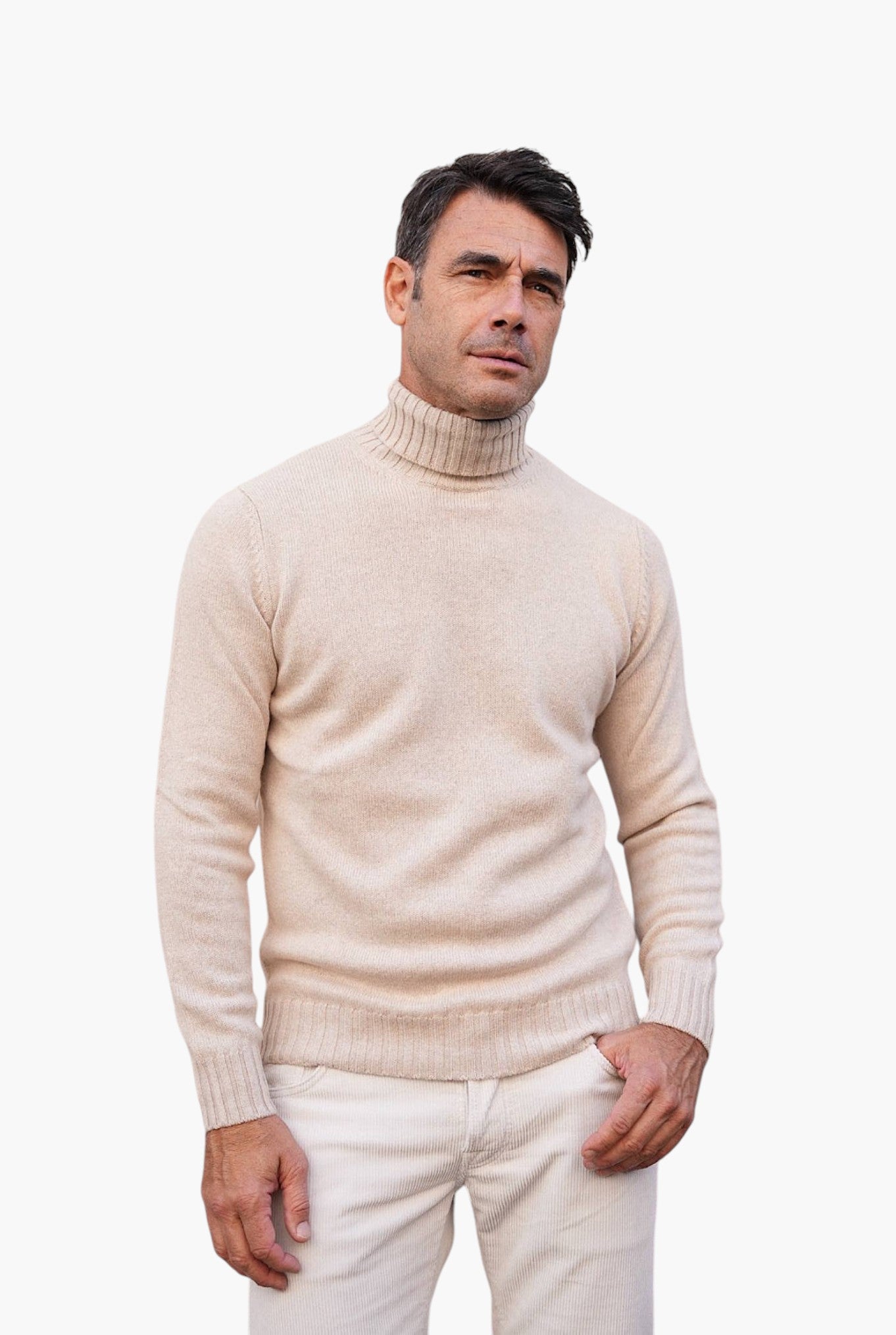 GUARINO Dolcevita Cashmere Corsehair Beige