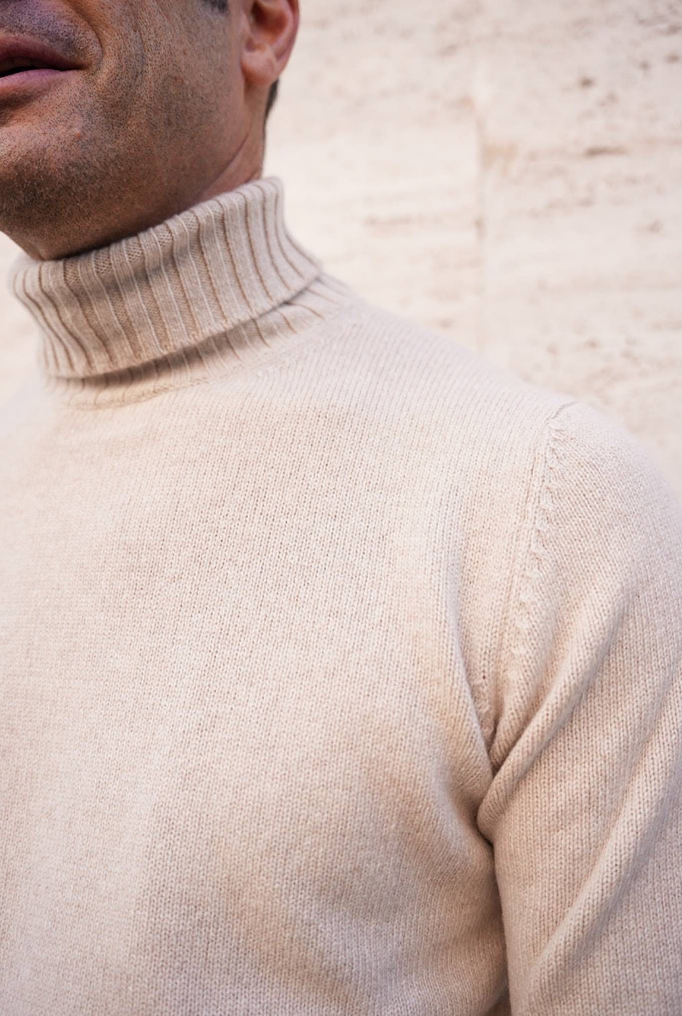 GUARINO Dolcevita Cashmere Corsehair Beige