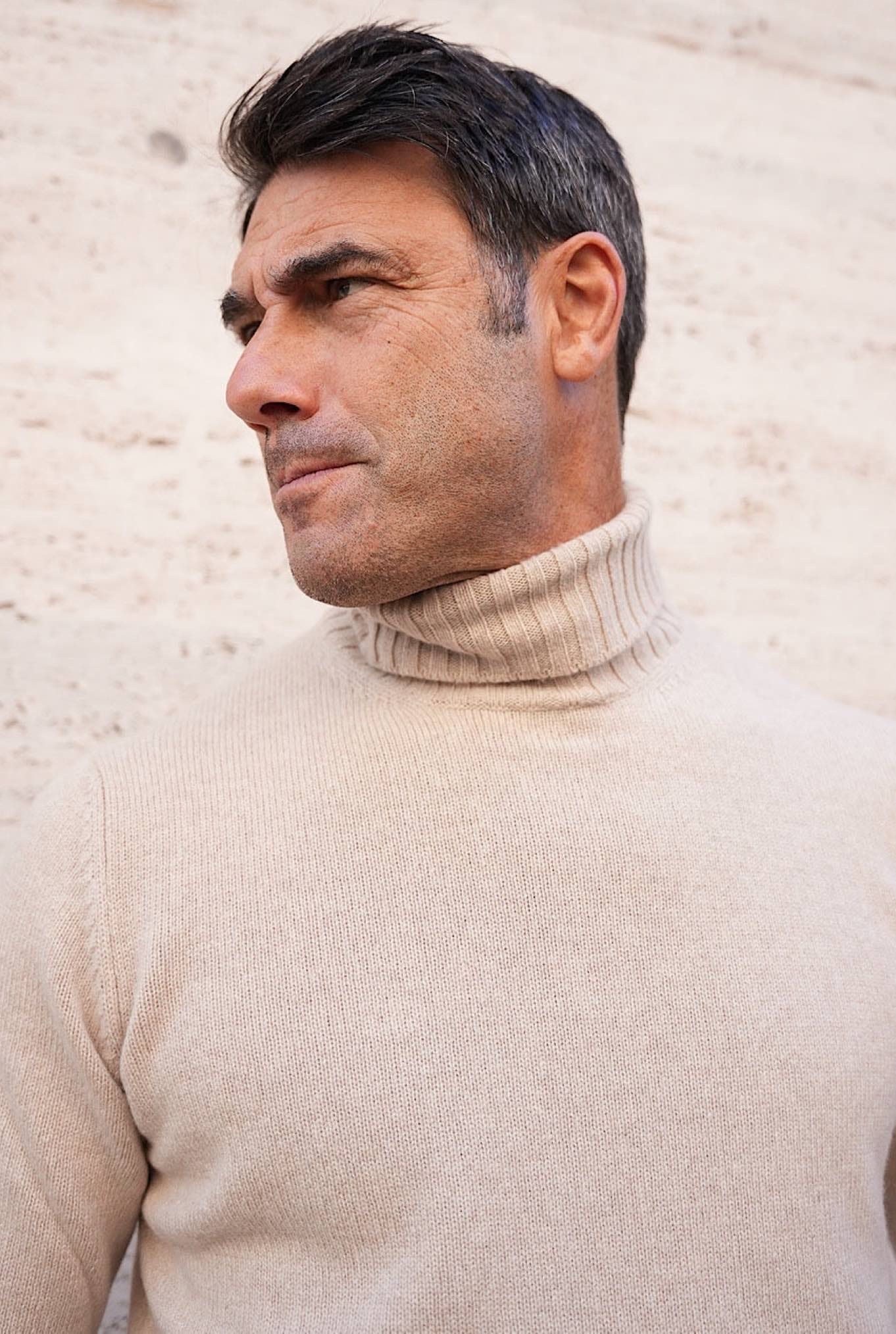 GUARINO Dolcevita Cashmere Corsehair Beige