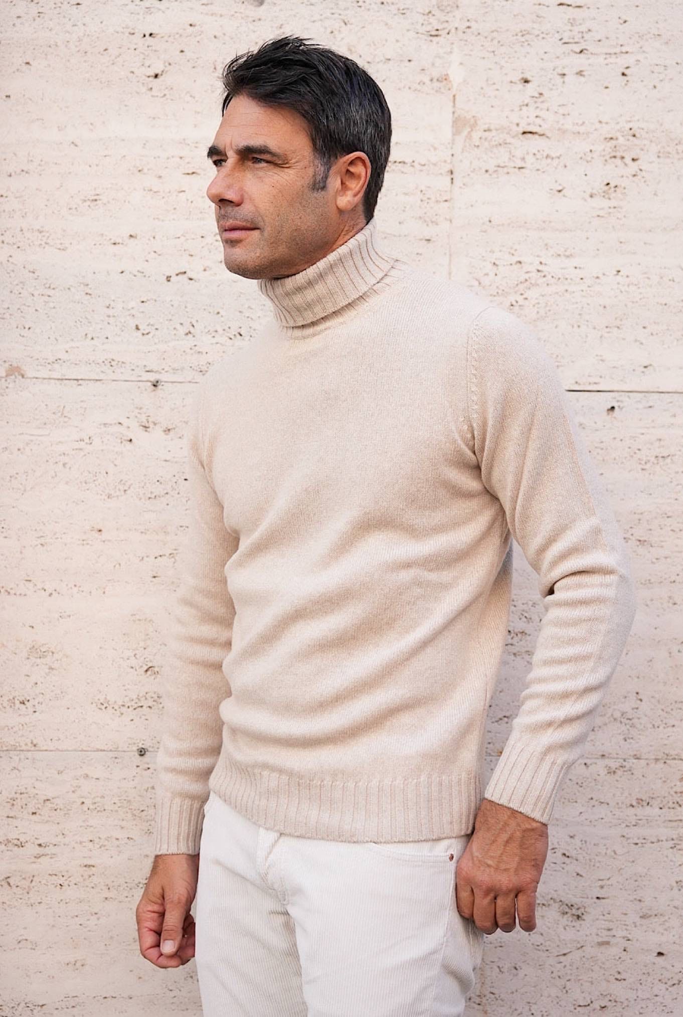 GUARINO Dolcevita Cashmere Corsehair Beige