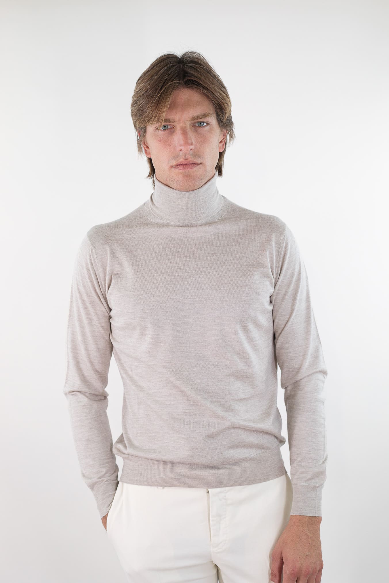 GUARINO Dolcevita Cashmere e Seta Superlight Beige