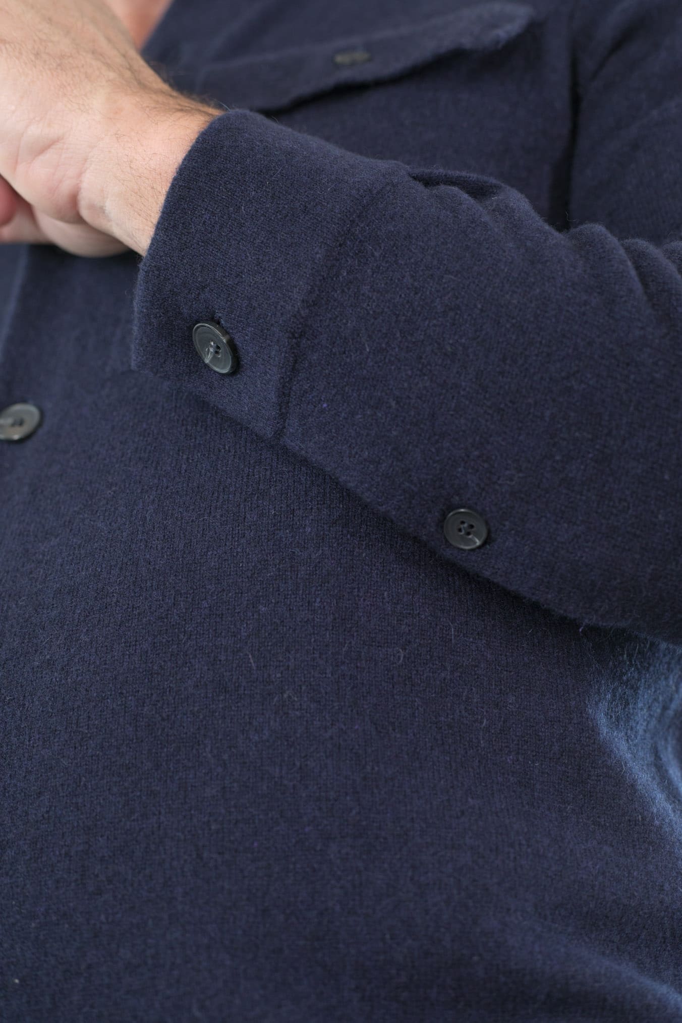 GUARINO Overshirt Cashmere Blu Navy