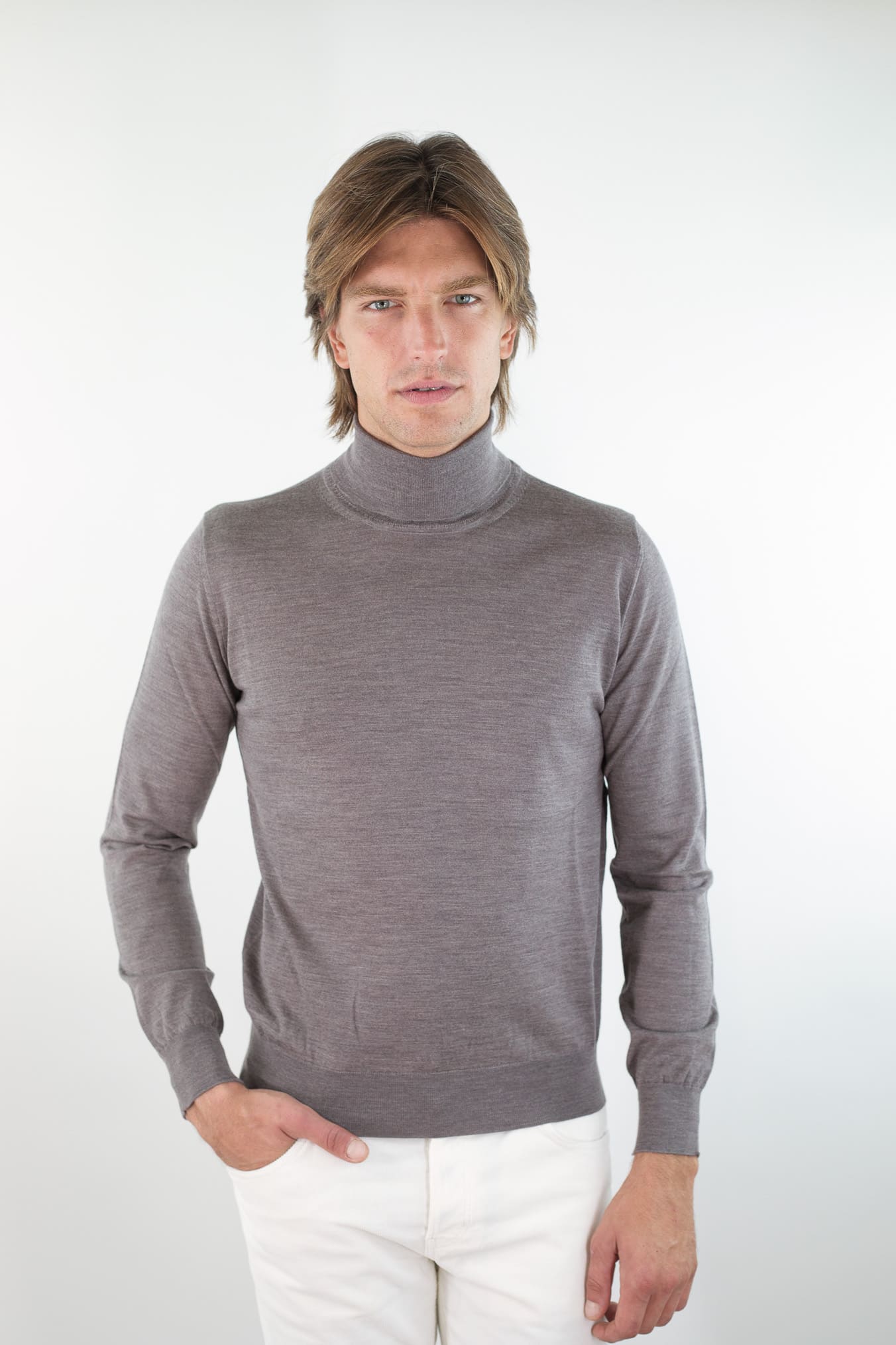 GUARINO Dolcevita Lana Super 140's Tortora