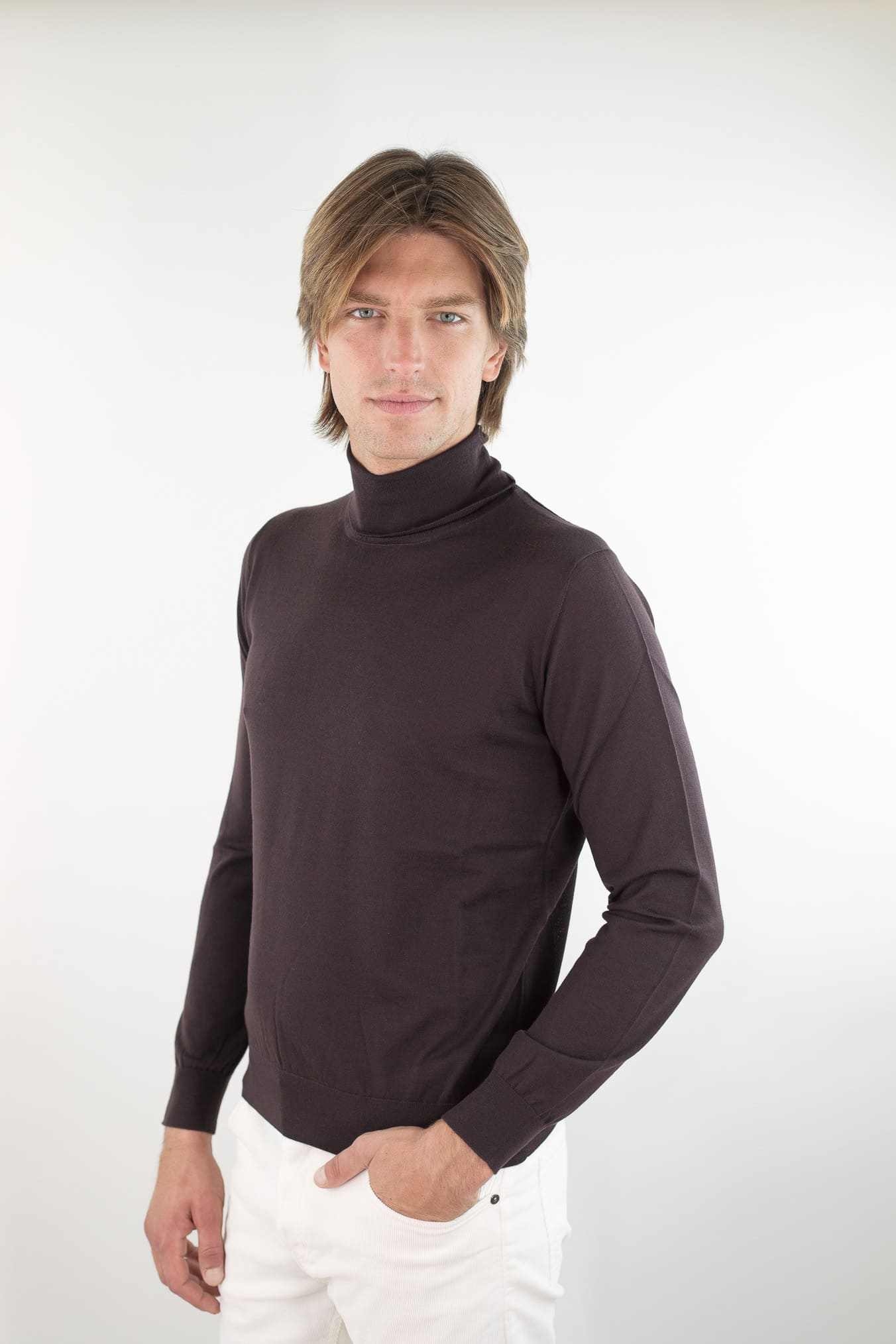 GUARINO Dolcevita Lana Super 140's Testa Moro