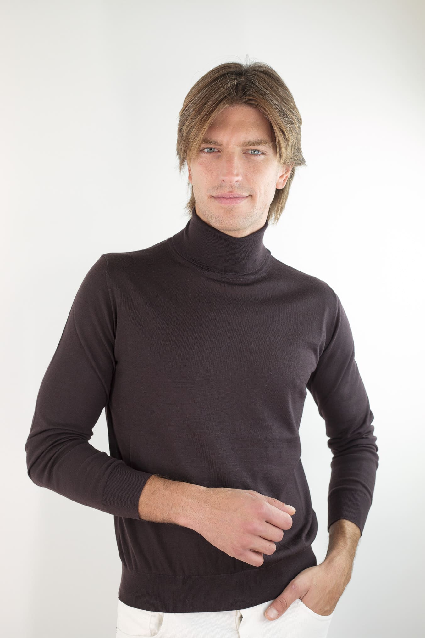 GUARINO Dolcevita Lana Super 140's Testa Moro