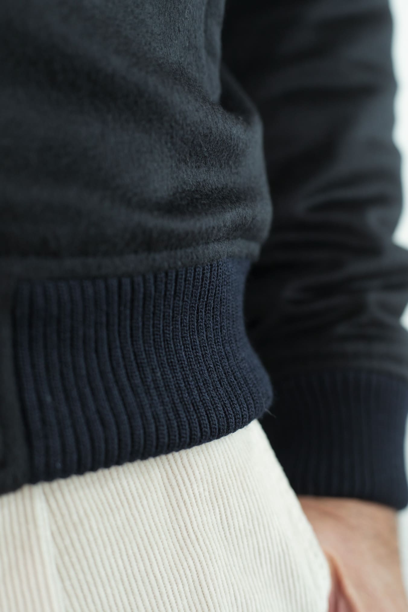 GUARINO Bomber Cashmere Blu Scuro