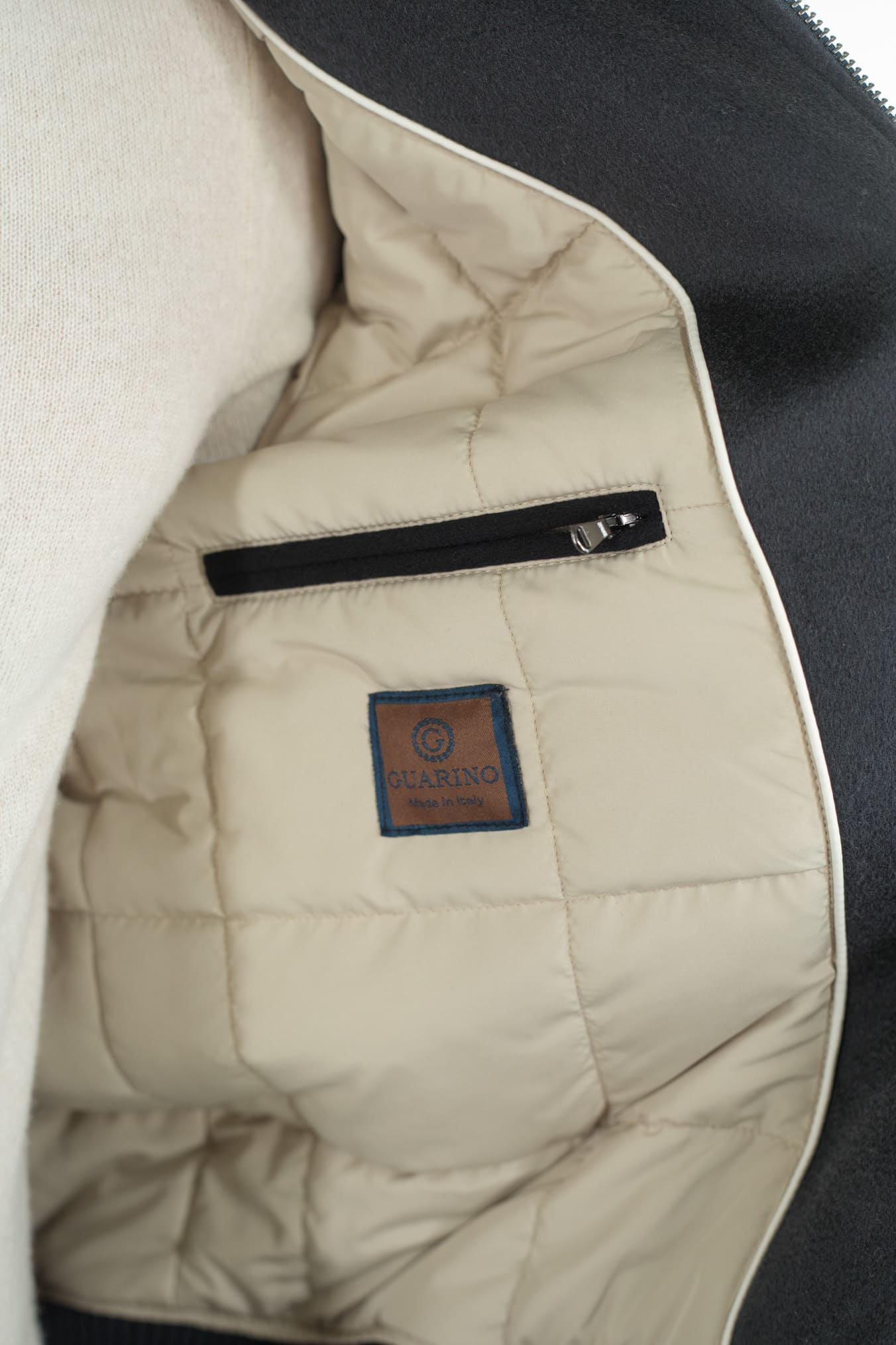 GUARINO Bomber Cashmere Blu Scuro