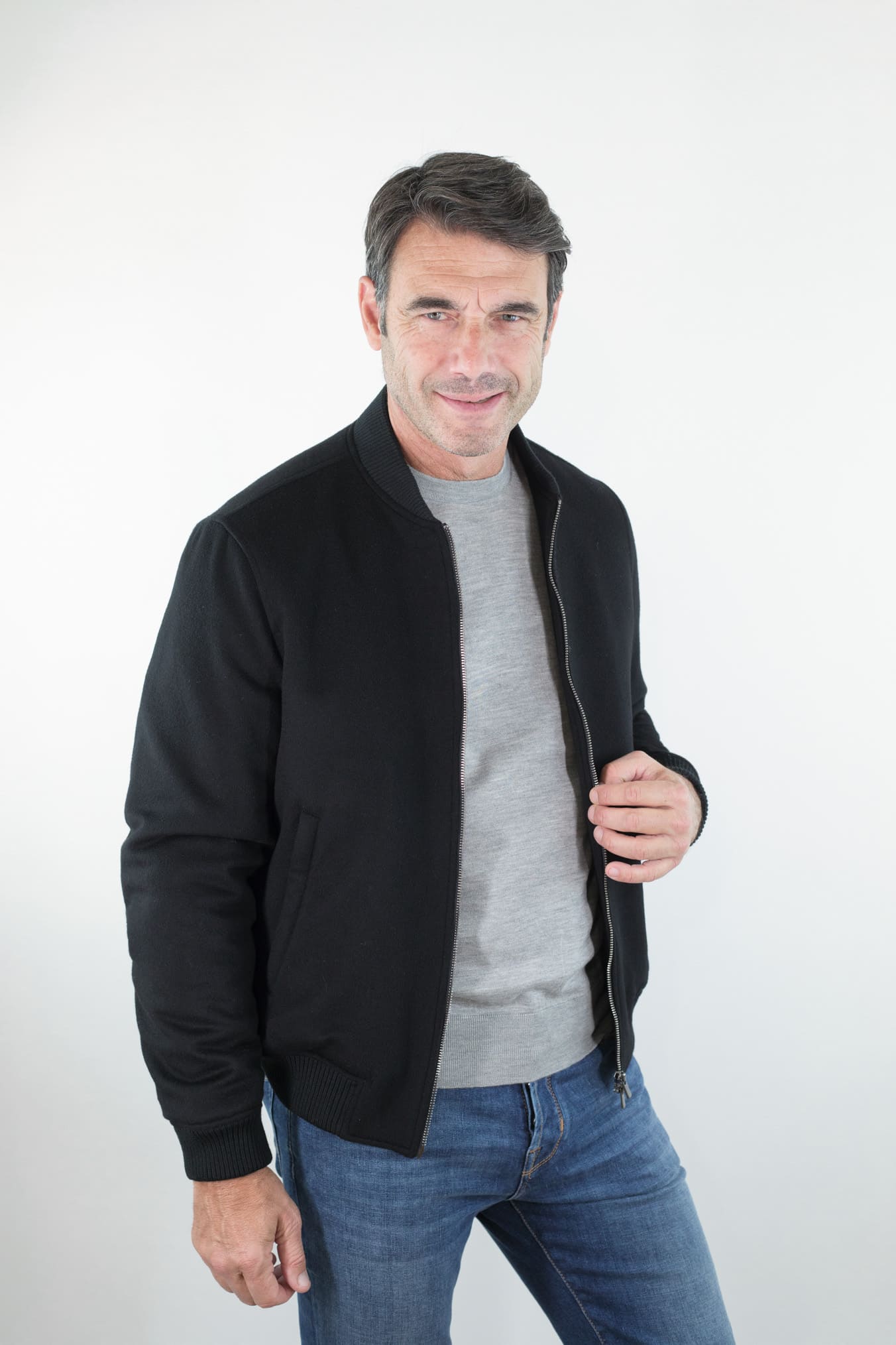 GUARINO Bomber Cashmere Nero