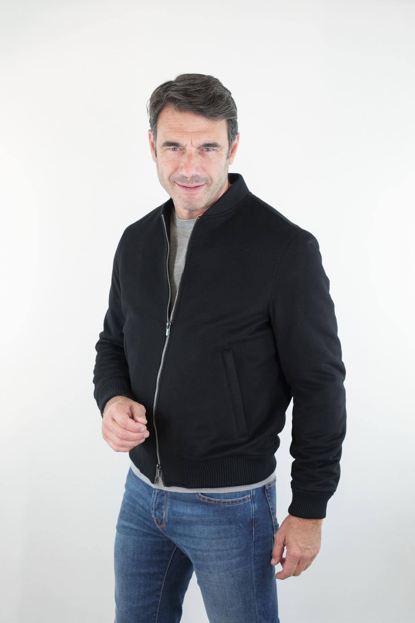 GUARINO Bomber Cashmere Nero