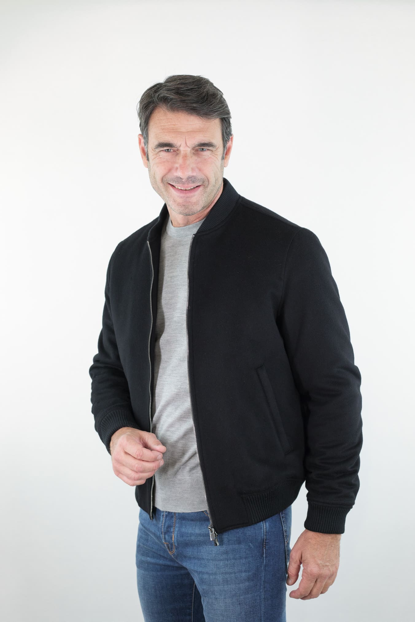 GUARINO Bomber Cashmere Nero