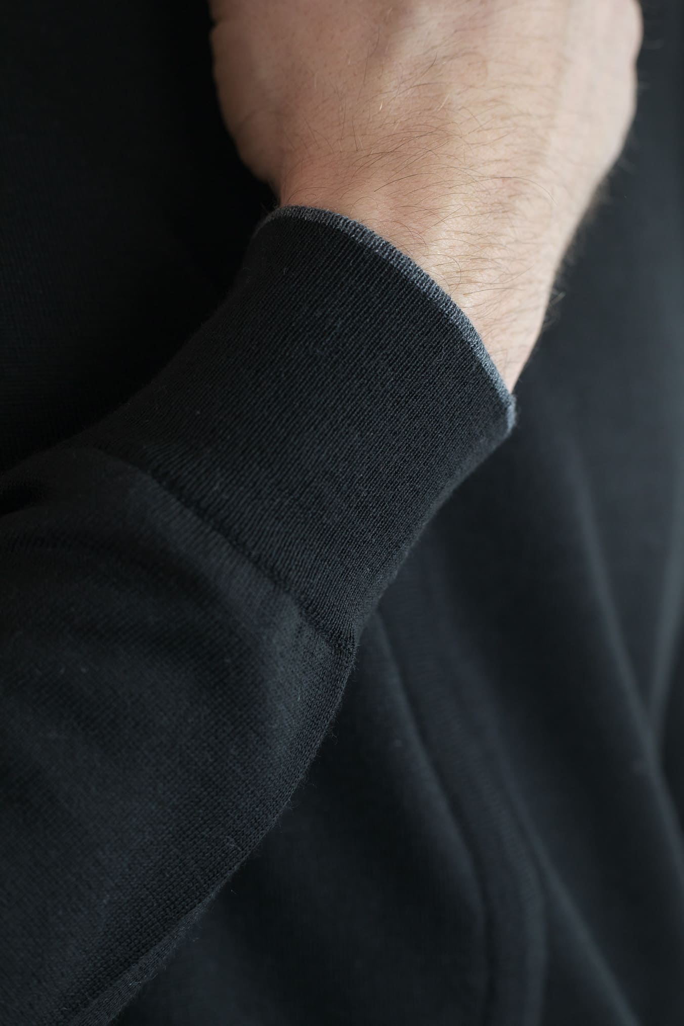 GUARINO Maglia Full Zip Reversibile Nero Grigio