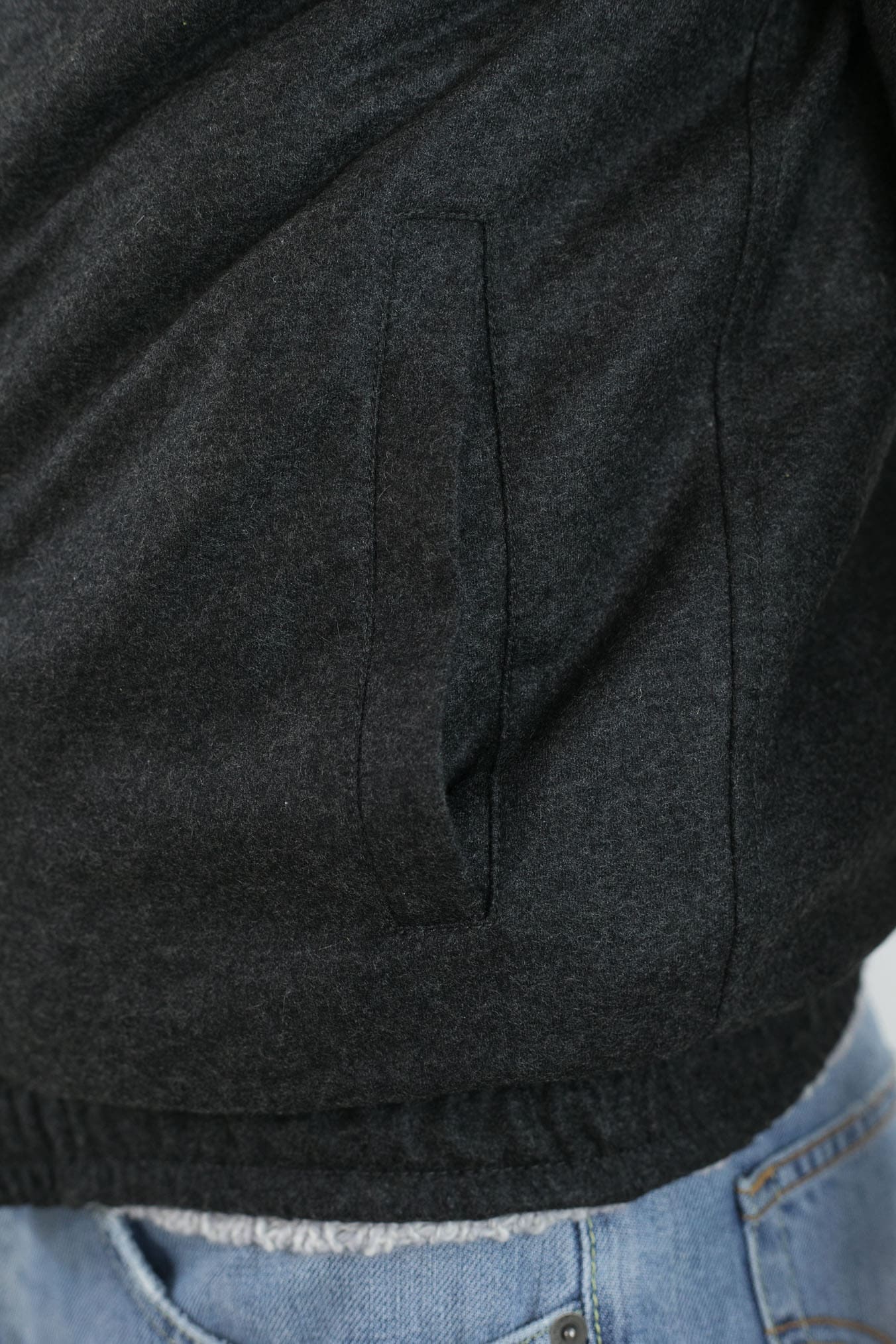 ISAIA Giubbino Reversibile Cappuccio Blu/Grigio