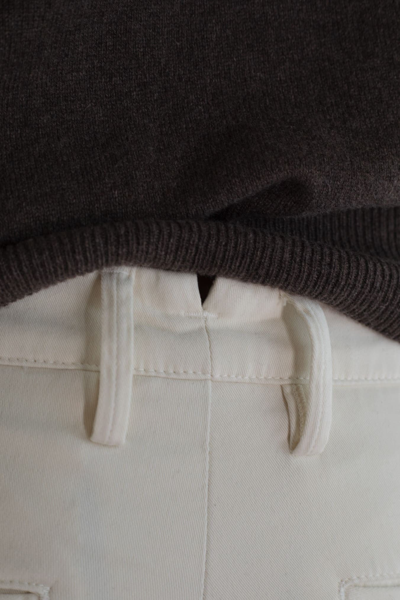 JACOB COHEN Pantaloni Chino "Bobby" Gabardina Cotone Cashmere Bianco