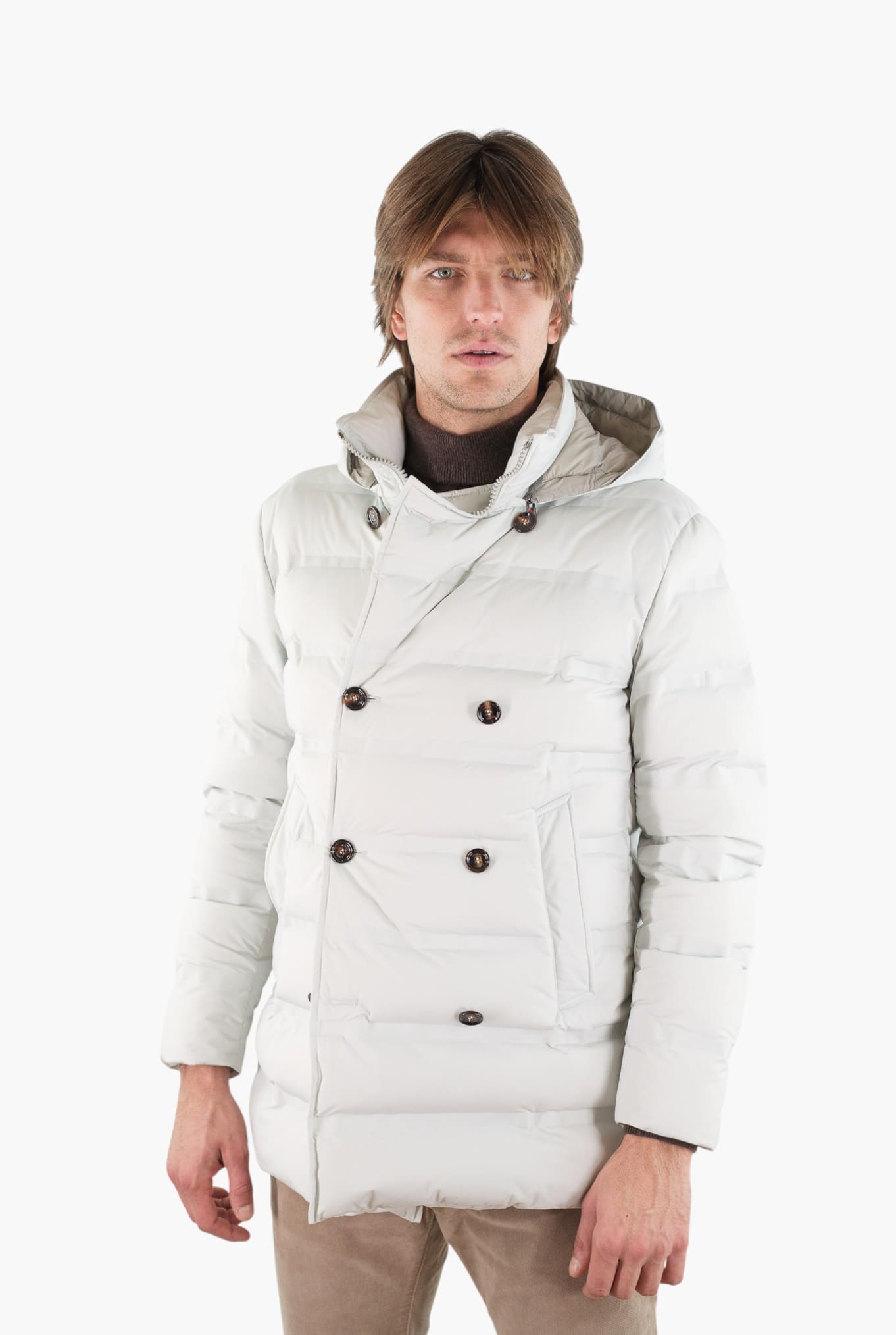 KIRED Piumino 3/4 "Hoodo" Ghiaccio