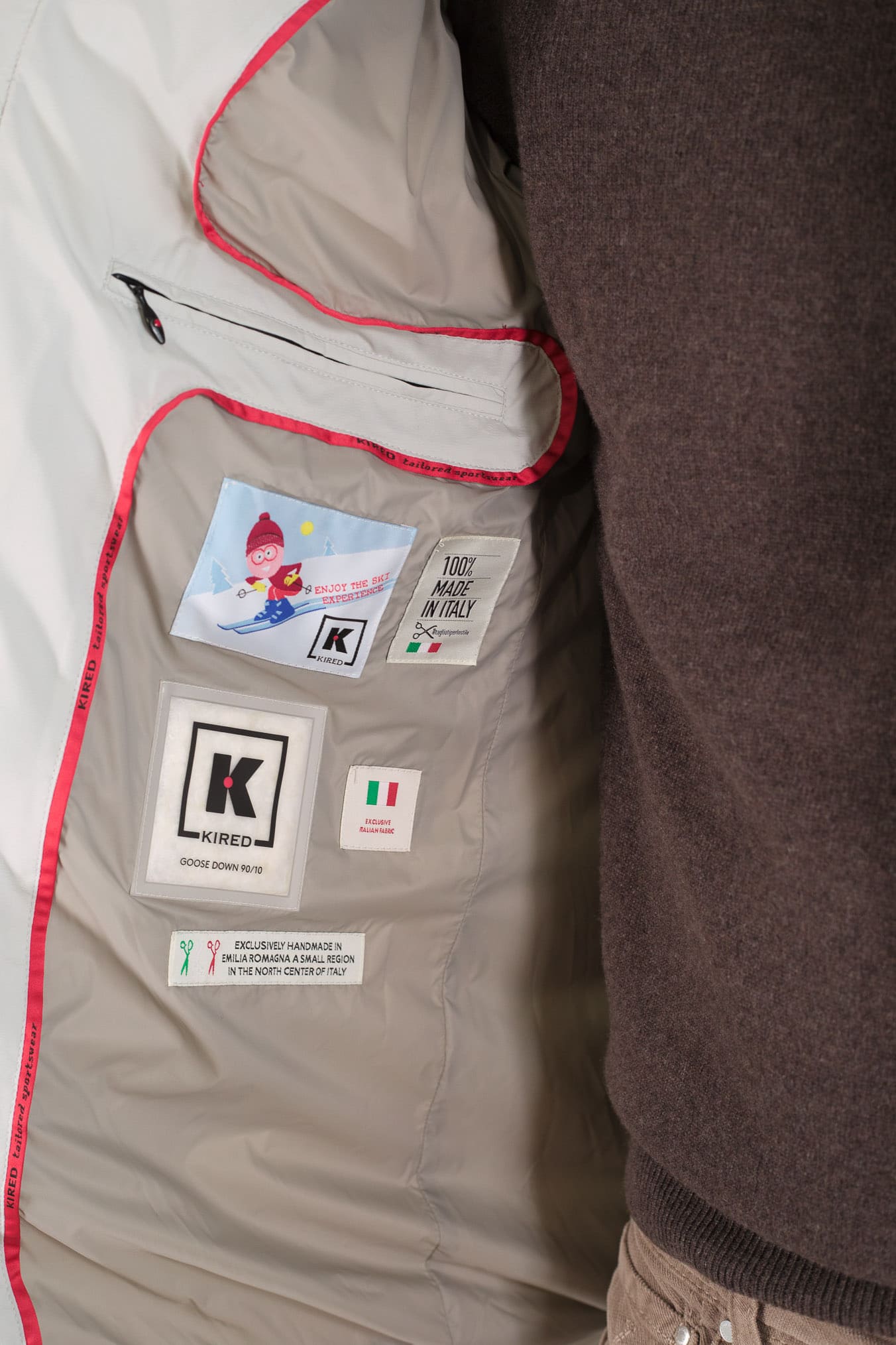 KIRED Piumino 3/4 "Hoodo" Ghiaccio