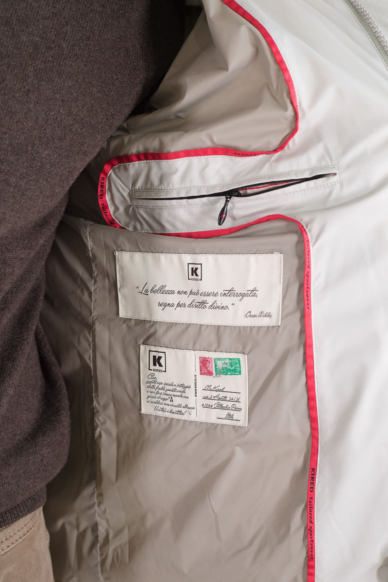 KIRED Piumino 3/4 "Hoodo" Ghiaccio