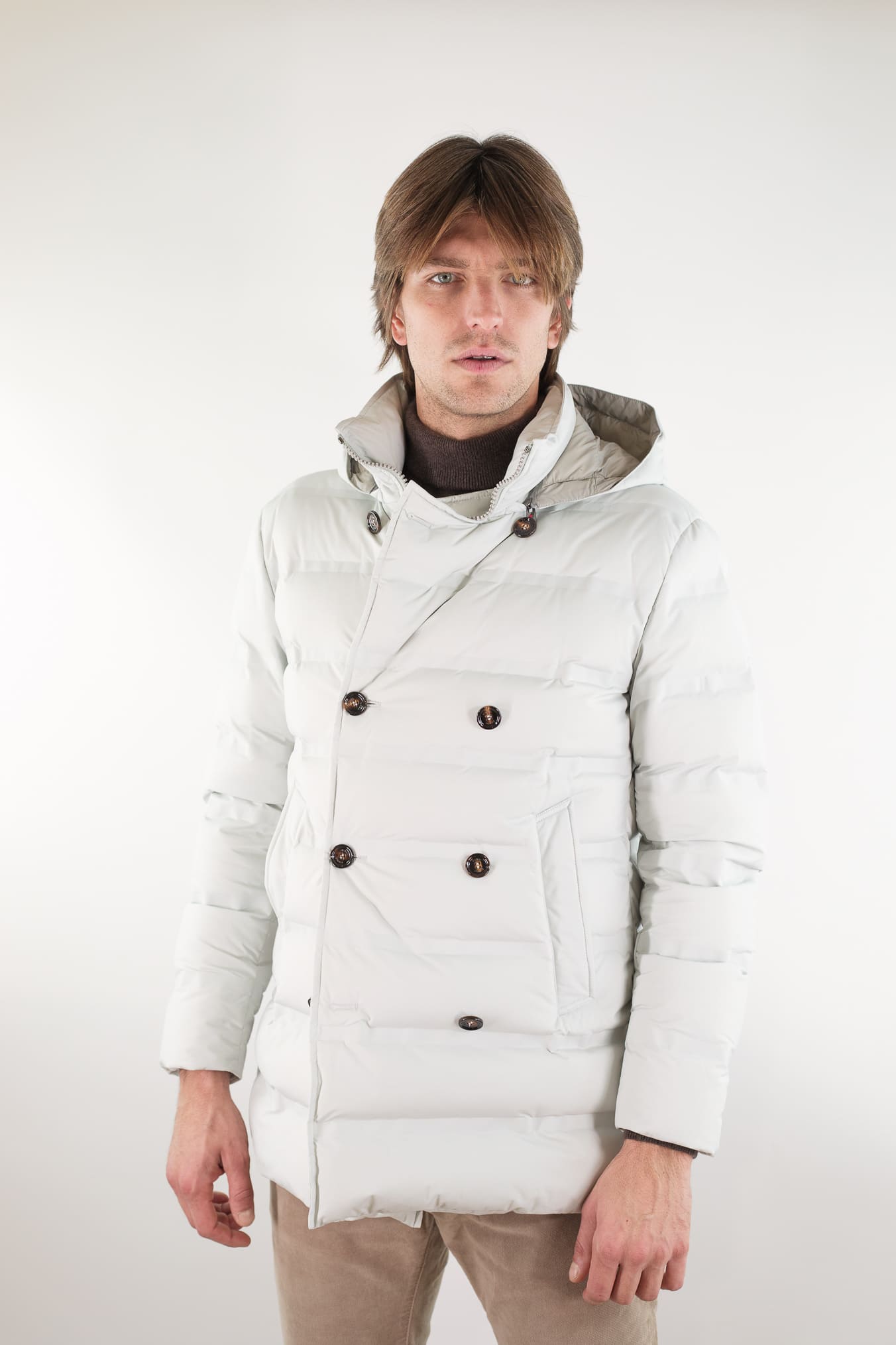 KIRED Piumino 3/4 "Hoodo" Ghiaccio