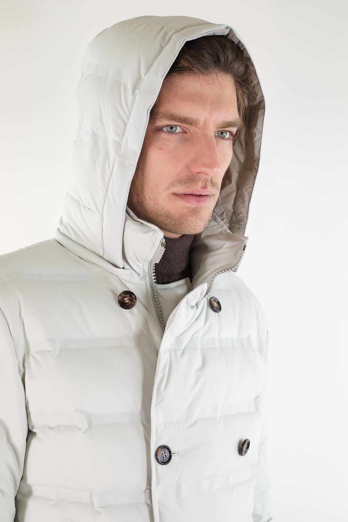 KIRED Piumino 3/4 "Hoodo" Ghiaccio