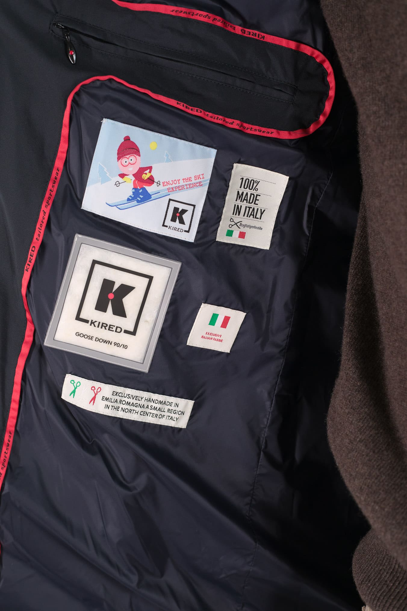 KIRED Piumino 3/4 "Hoodo" Blu Scuro