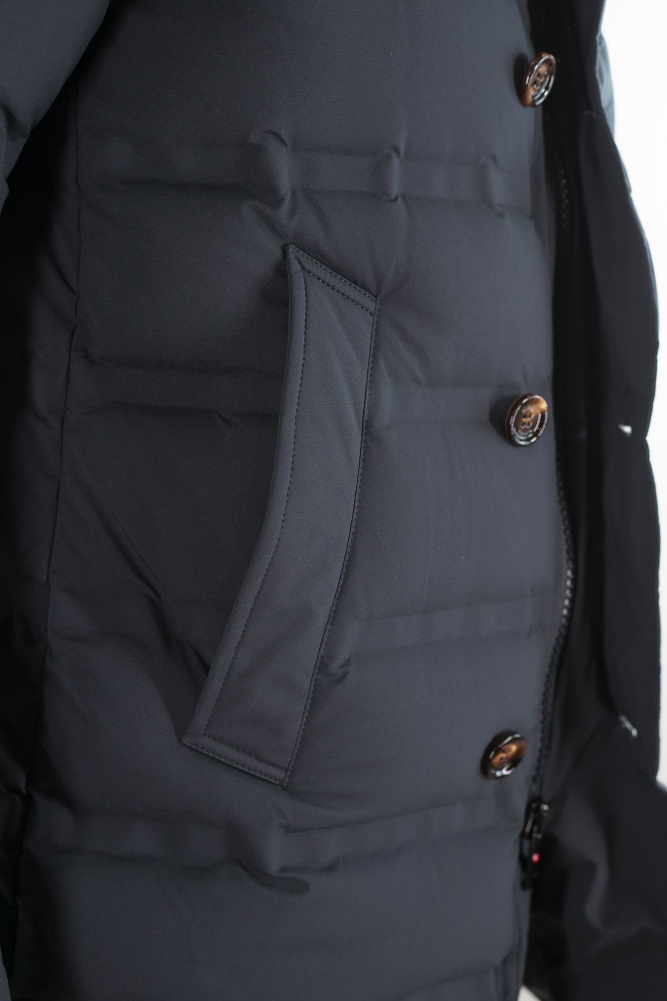 KIRED Piumino 3/4 "Hoodo" Blu Scuro