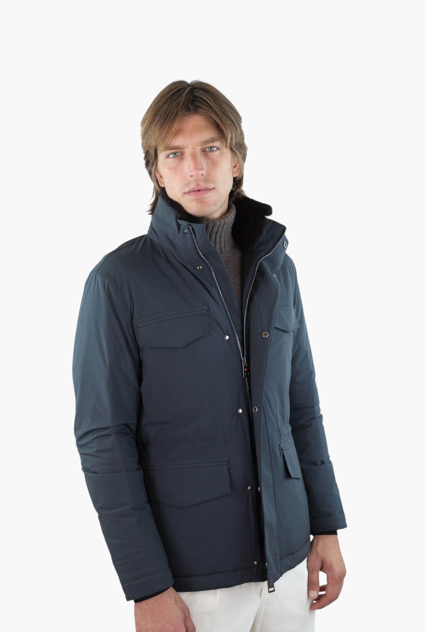 KIRED Field Jacket Blu Water Repellent