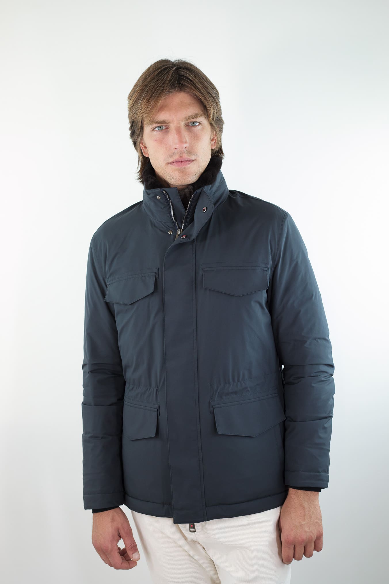 KIRED Field Jacket Blu Water Repellent