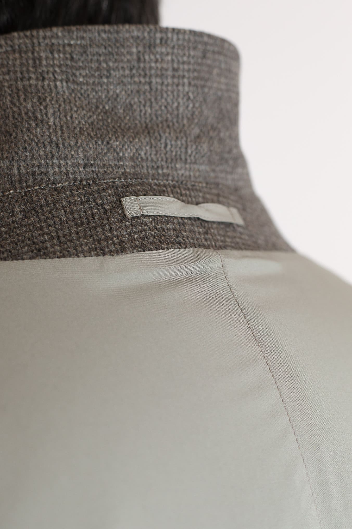 KIRED Cappotto Reversibile Lana Nylon Galles/Beige