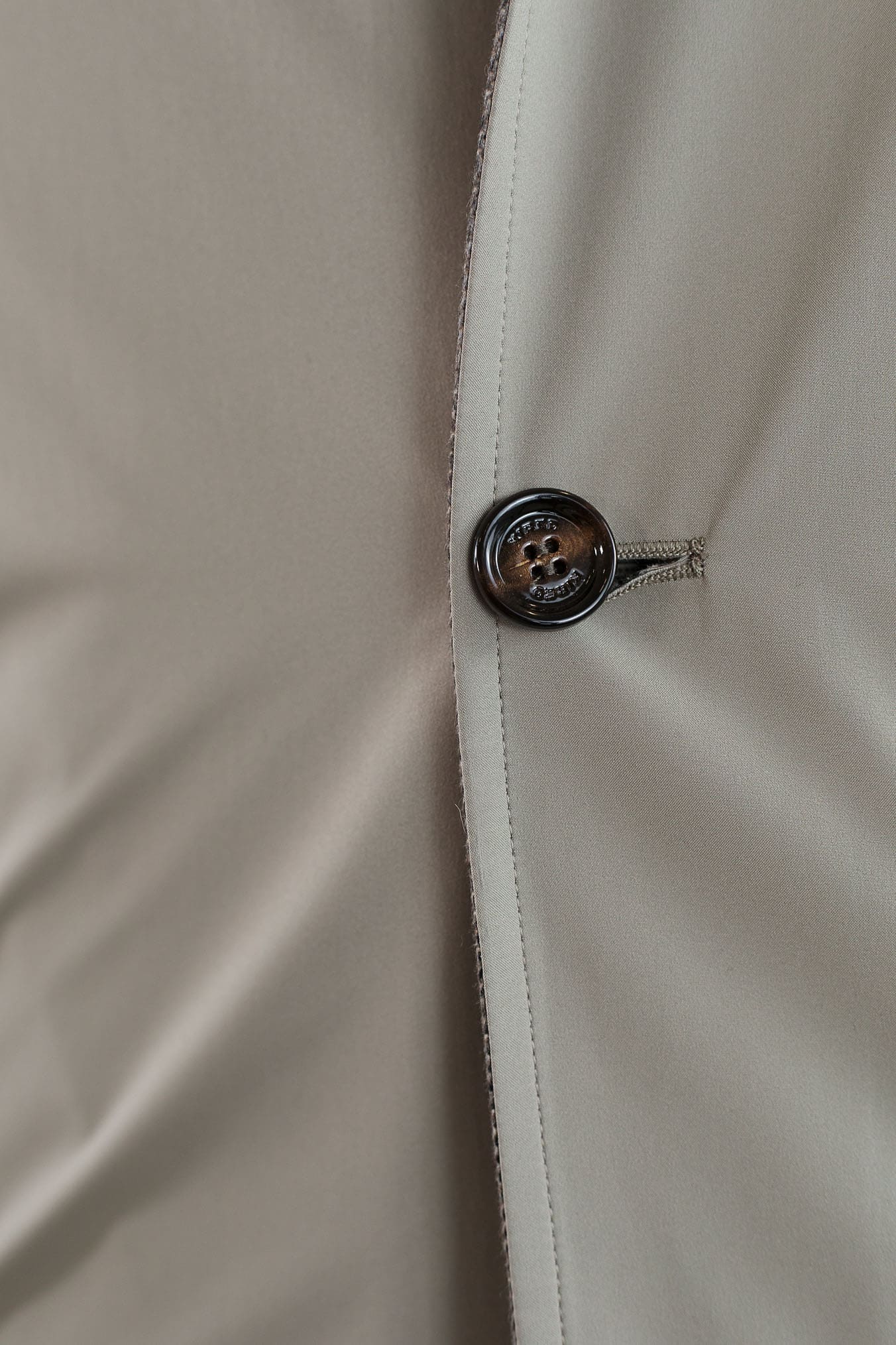 KIRED Cappotto Reversibile Lana Nylon Galles/Beige