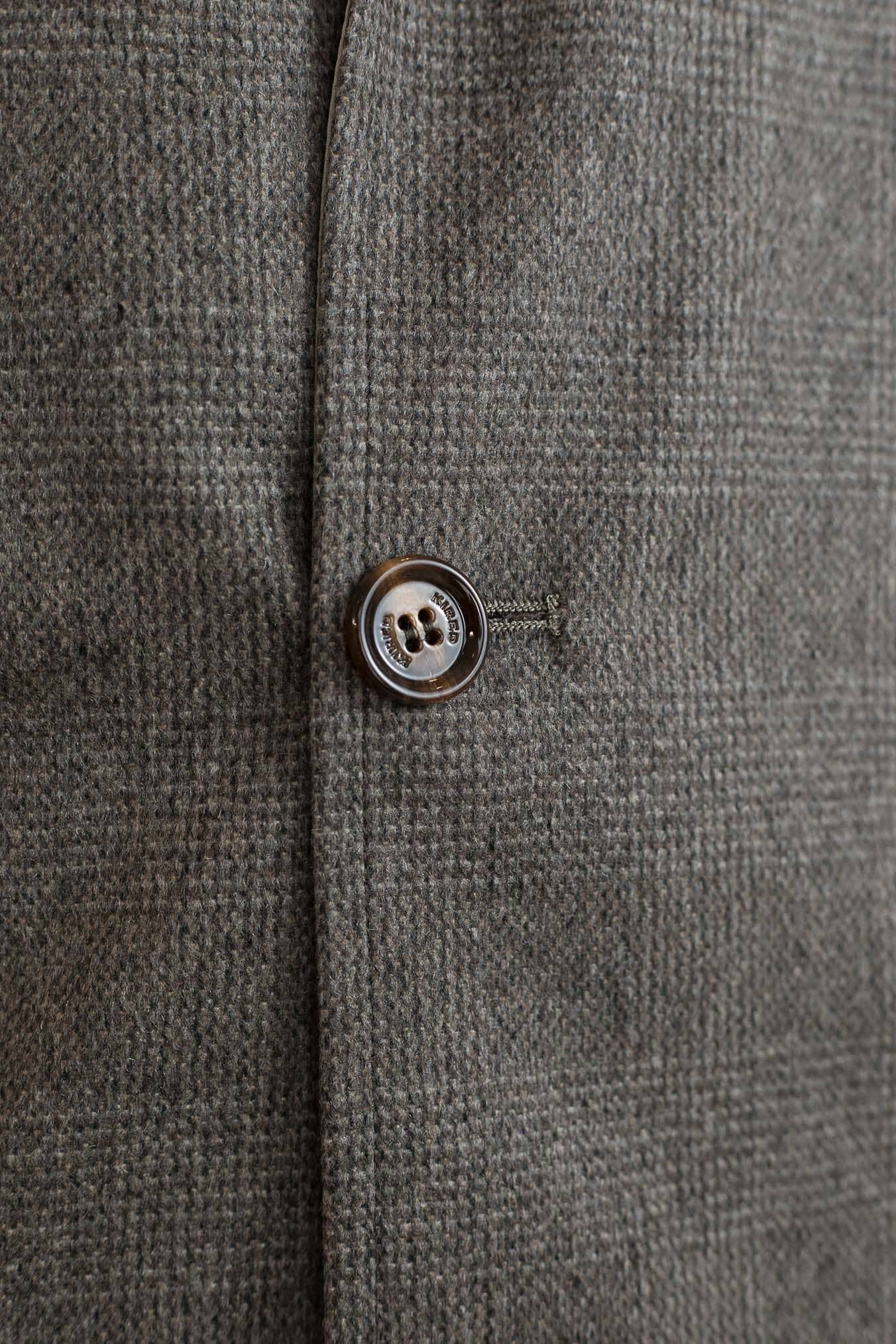 KIRED Cappotto Reversibile Lana Nylon Galles/Beige