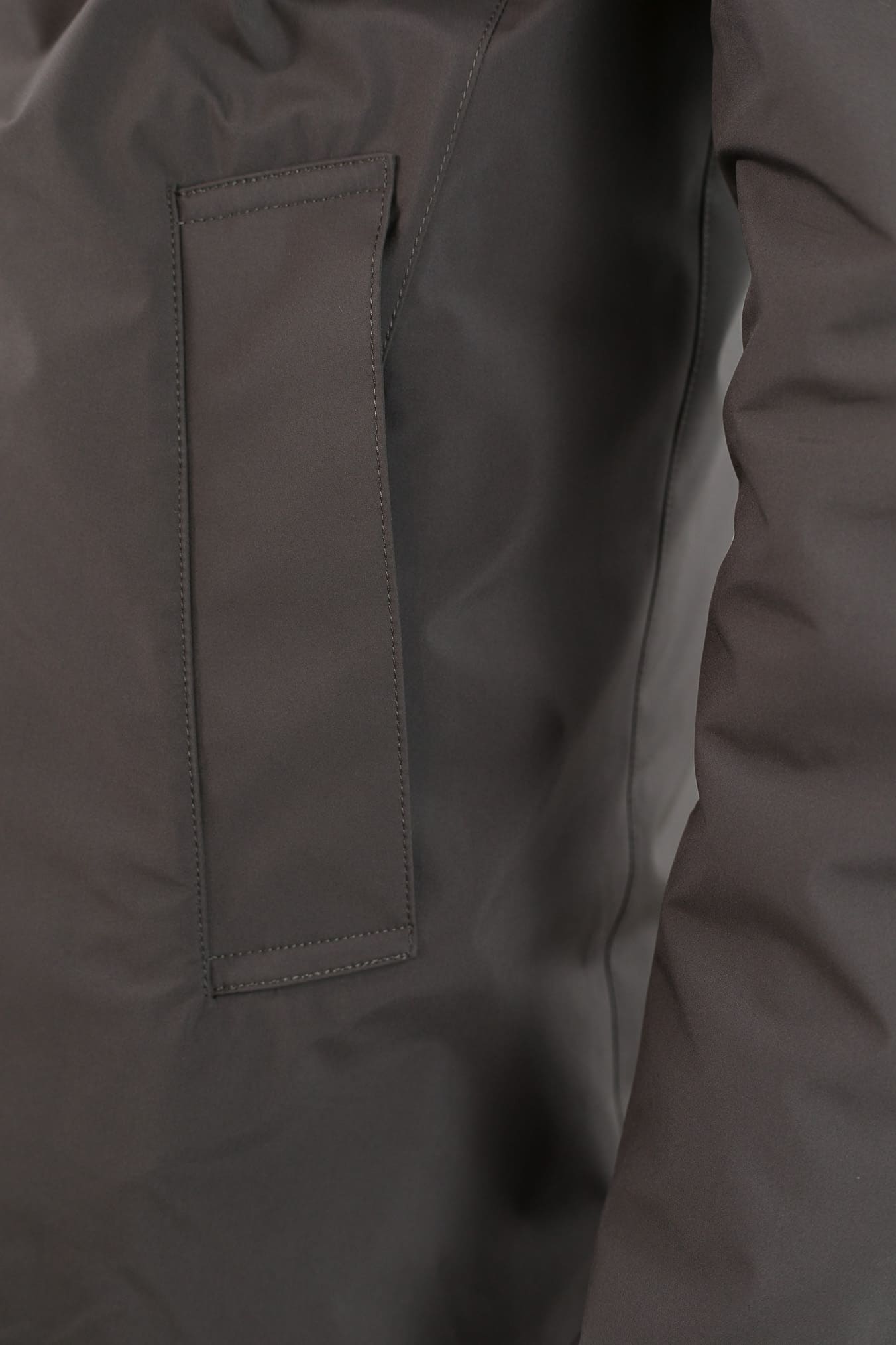 KIRED Cappotto Reversibile Cashmere Nylon Blu/Tortora