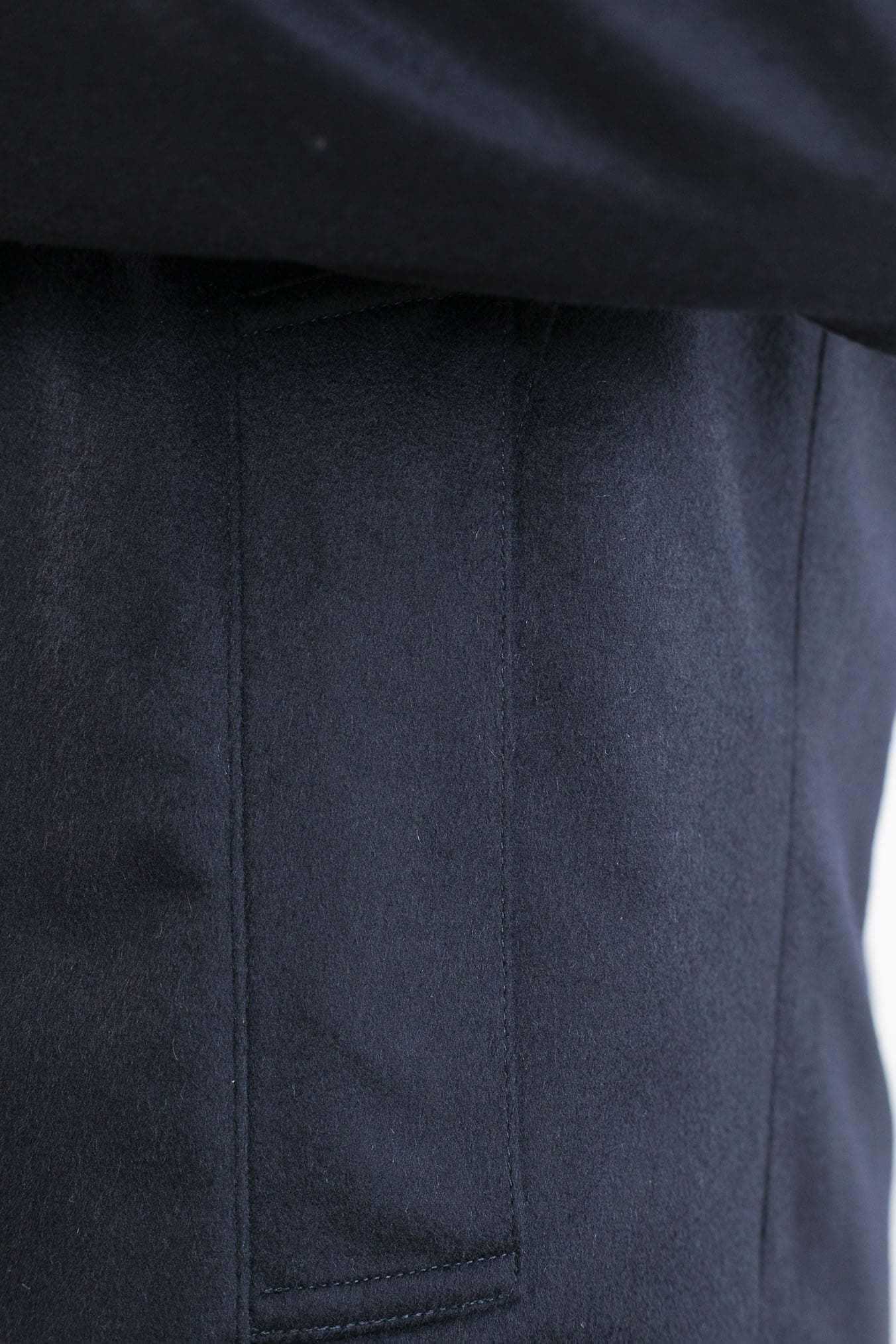 KIRED Cappotto Reversibile Cashmere Nylon Blu/Tortora