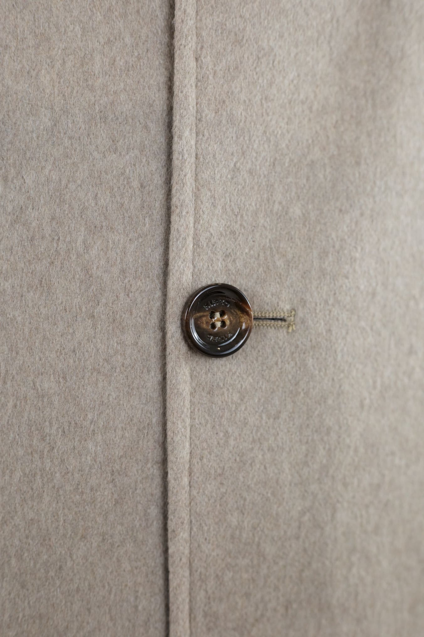 KIRED Cappotto Reversibile Cashmere Nylon Beige/Testa di Moro