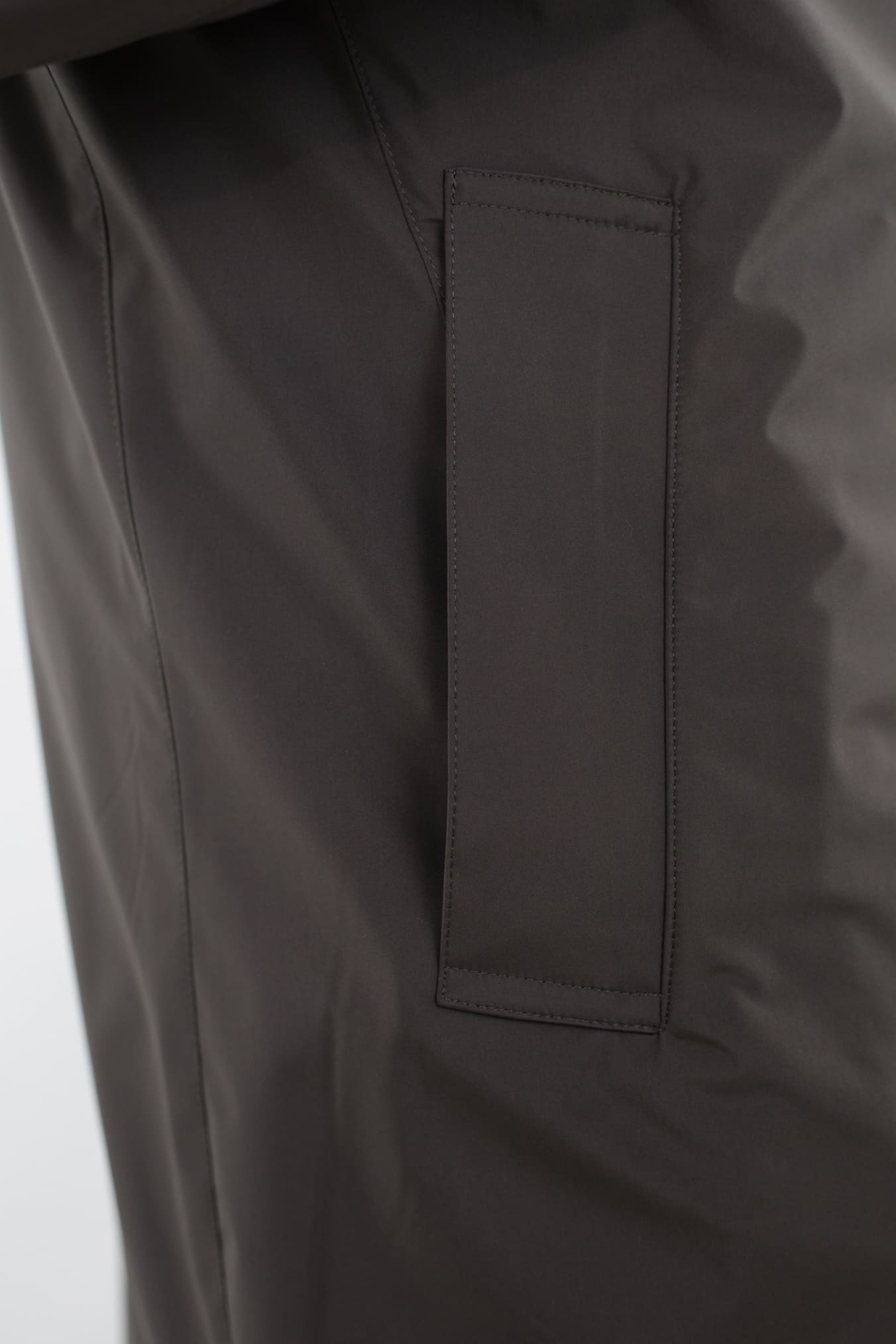 KIRED Cappotto Reversibile Cashmere Nylon Beige/Testa di Moro