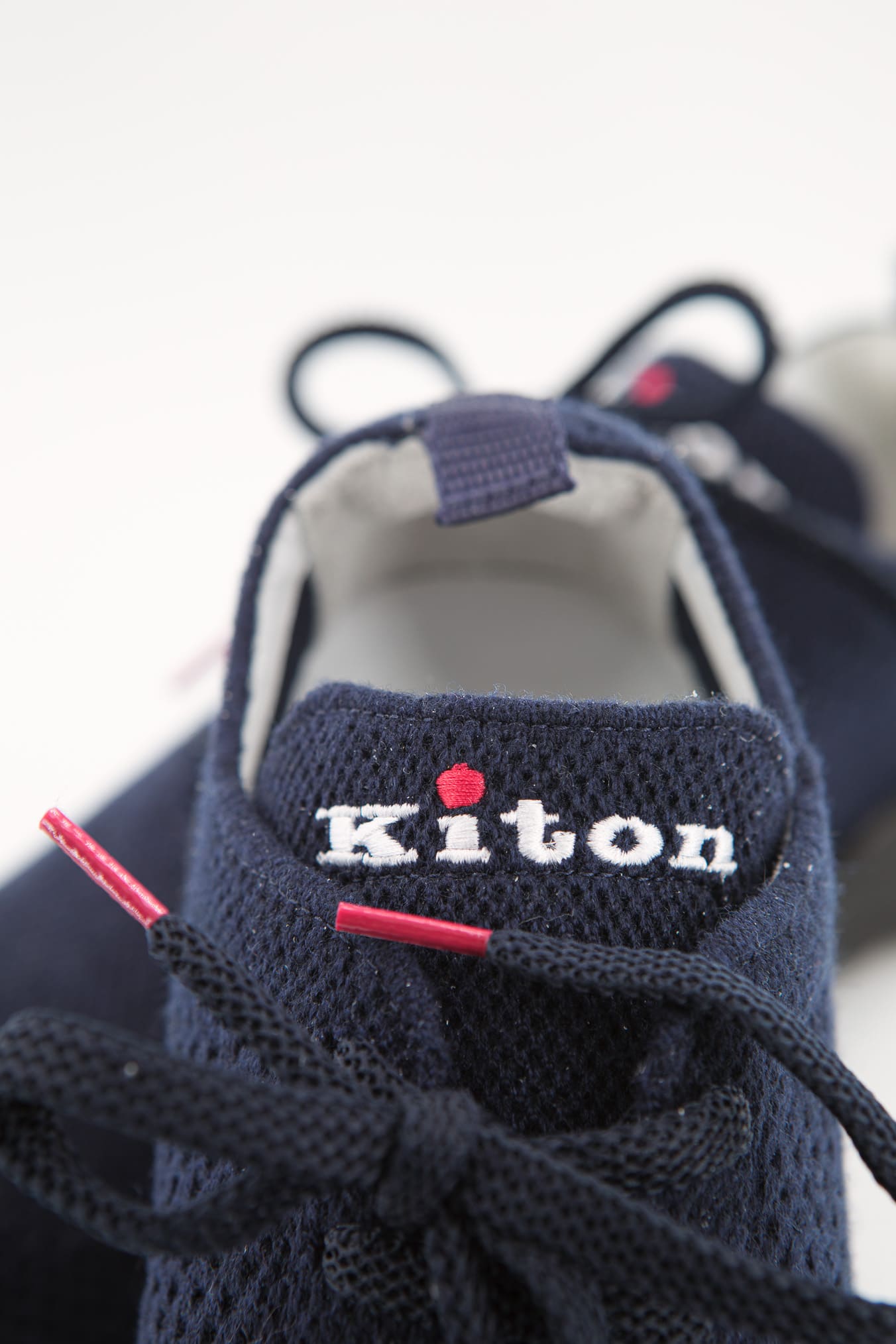 KITON Sneakers "Fit" in Maglia Cashmere Blu