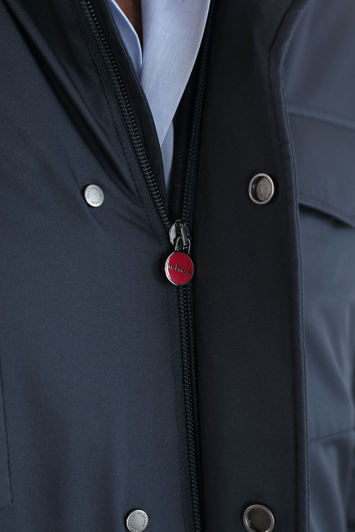 KITON Field Jacket Blu Superlight