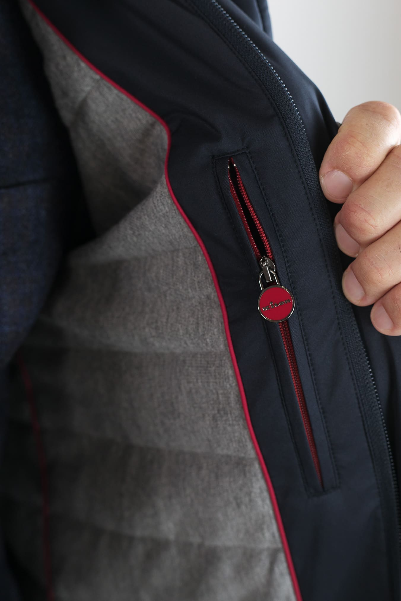 KITON Field Jacket Blu Superlight