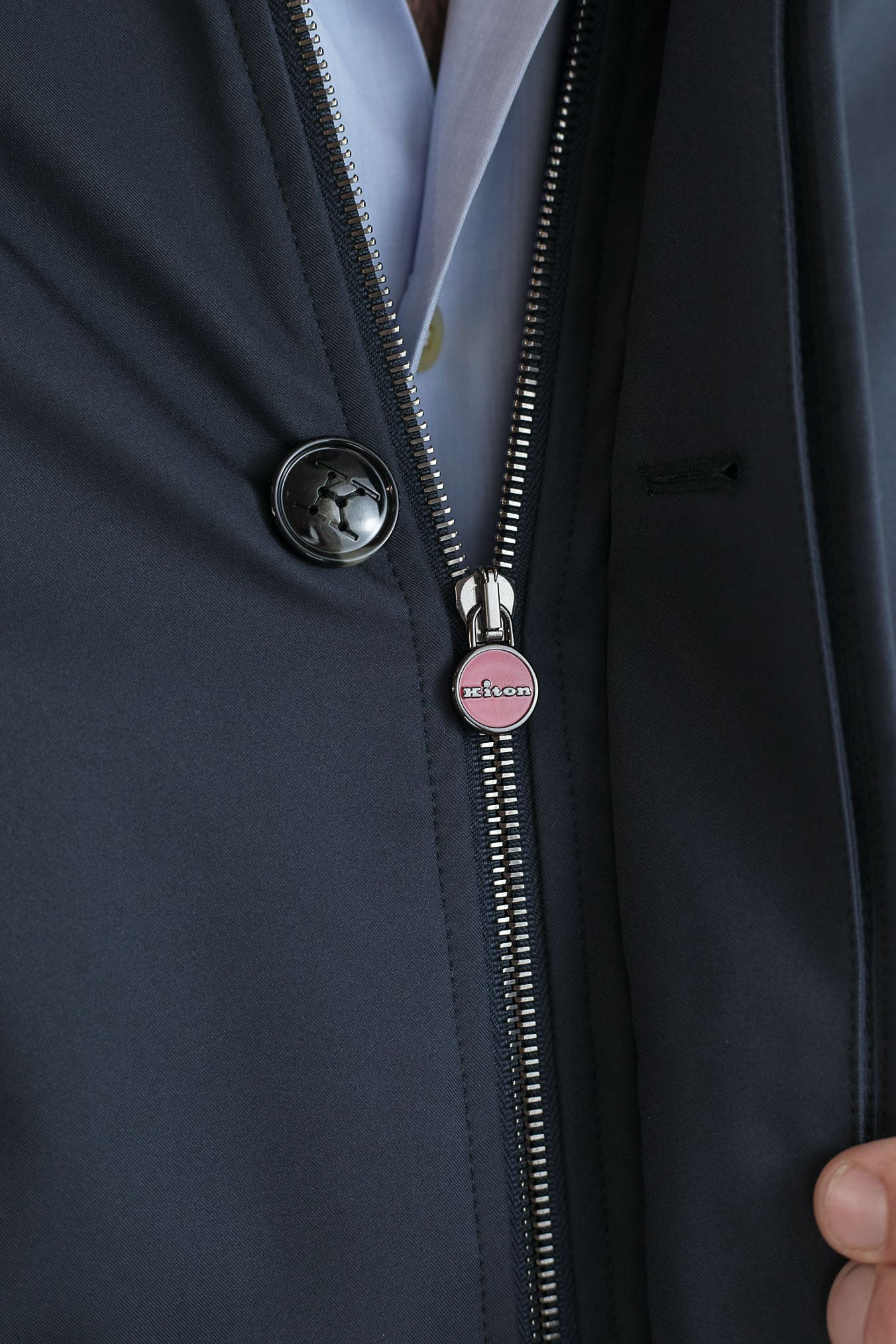 KITON Soprabito Impermeabile Blu