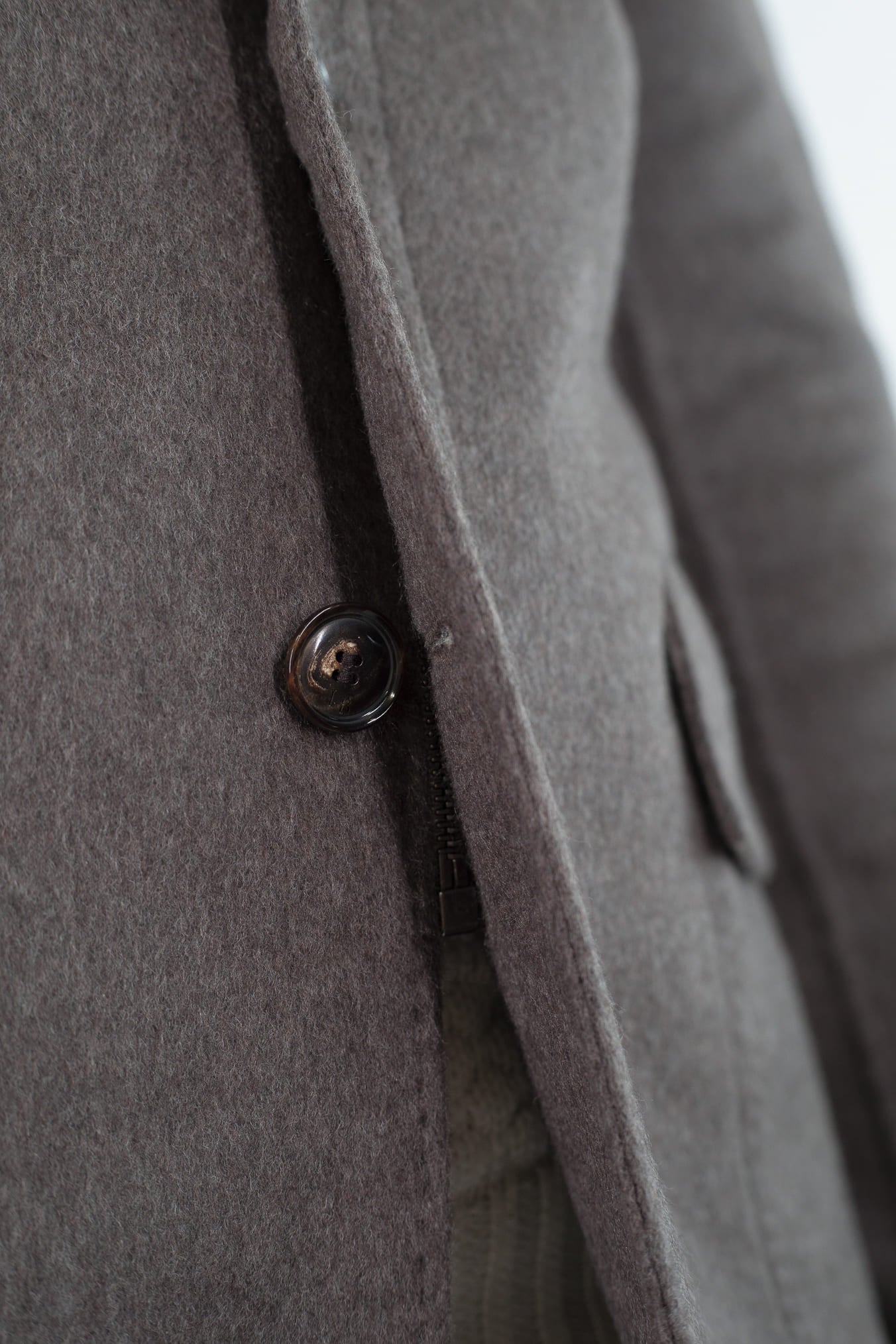 LUCIANO BARBERA Giacca Sportiva Outerwear Lana Cashmere Double Tortora