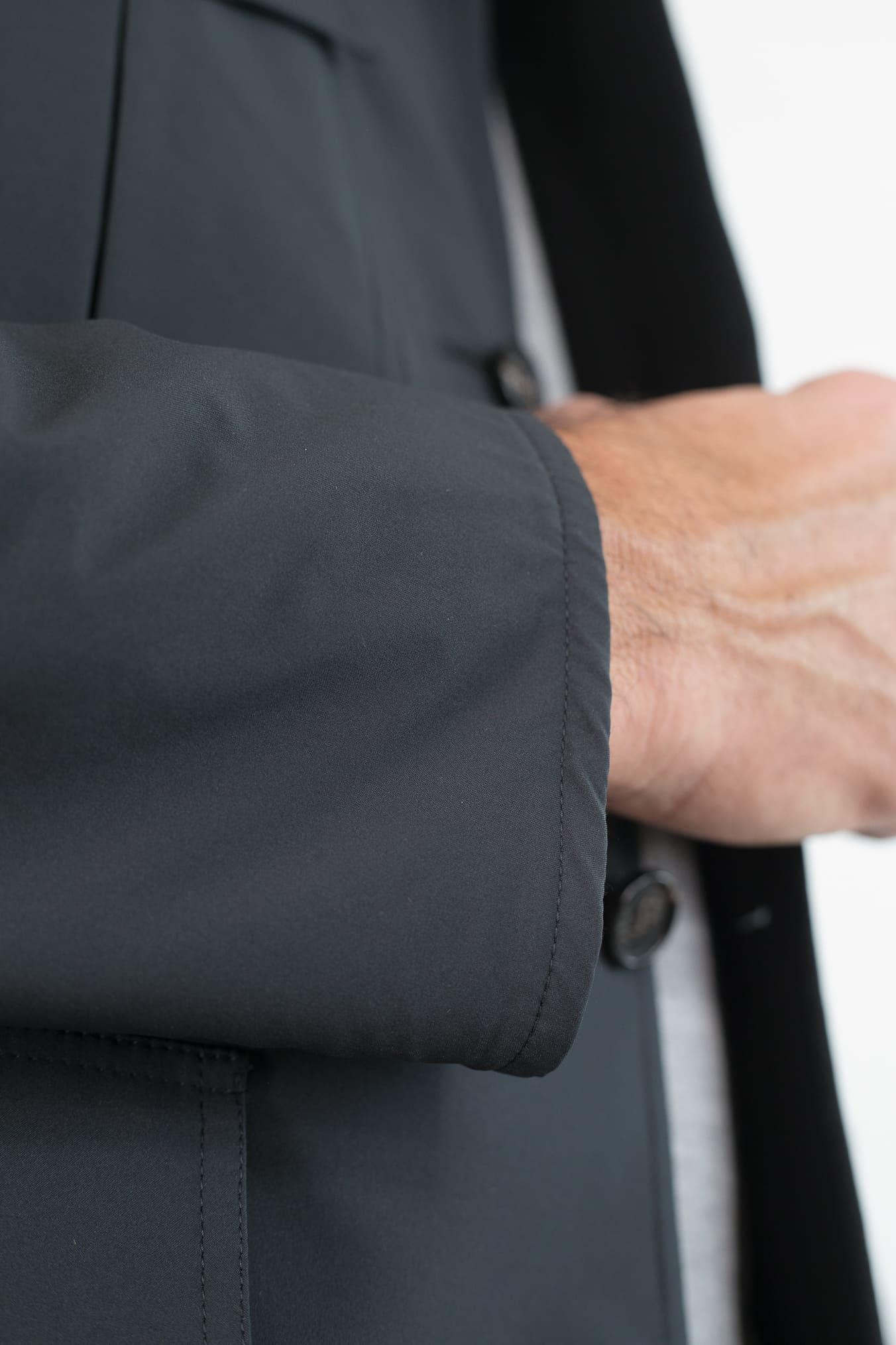 MANTO Blazer Cashmere Reversibile Field Jacket Nero