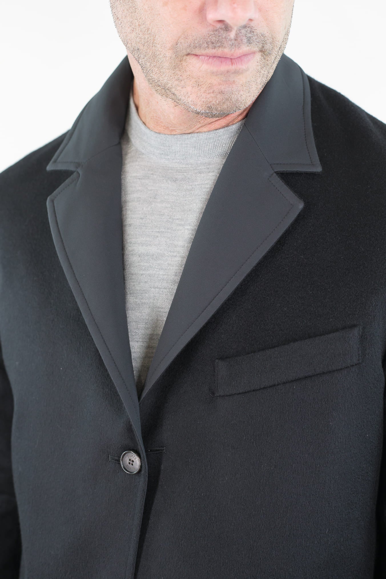 MANTO Blazer Cashmere Reversibile Field Jacket Nero