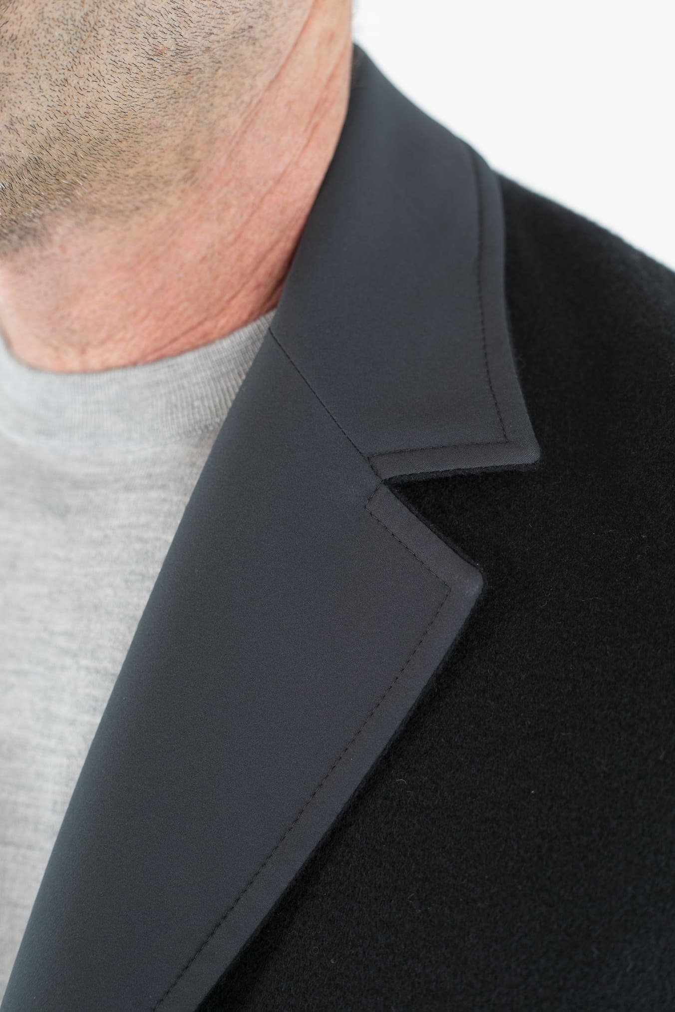 MANTO Blazer Cashmere Reversibile Field Jacket Nero