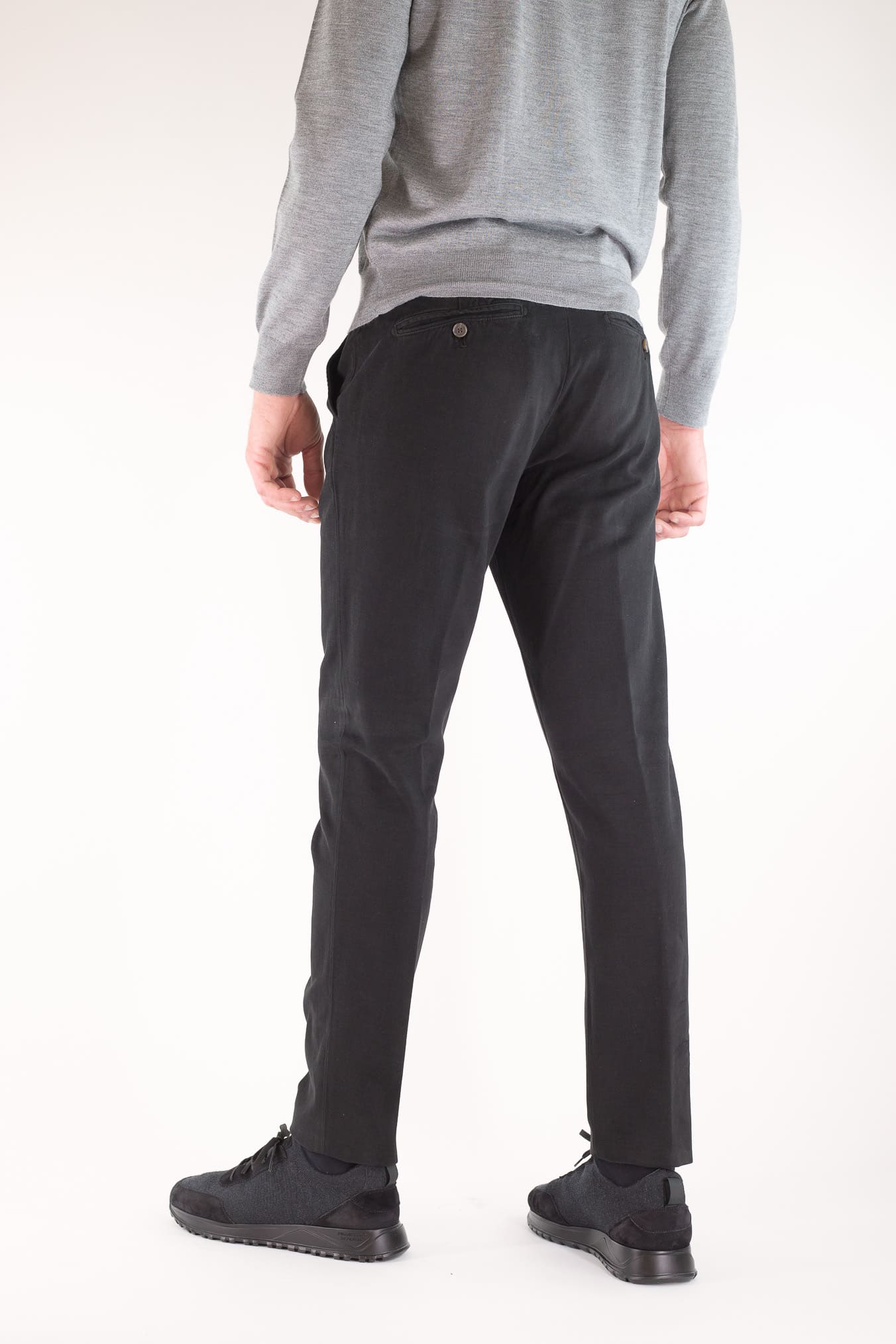 MYTHS Pantaloni Supersoft Cotone Cashmere Nero