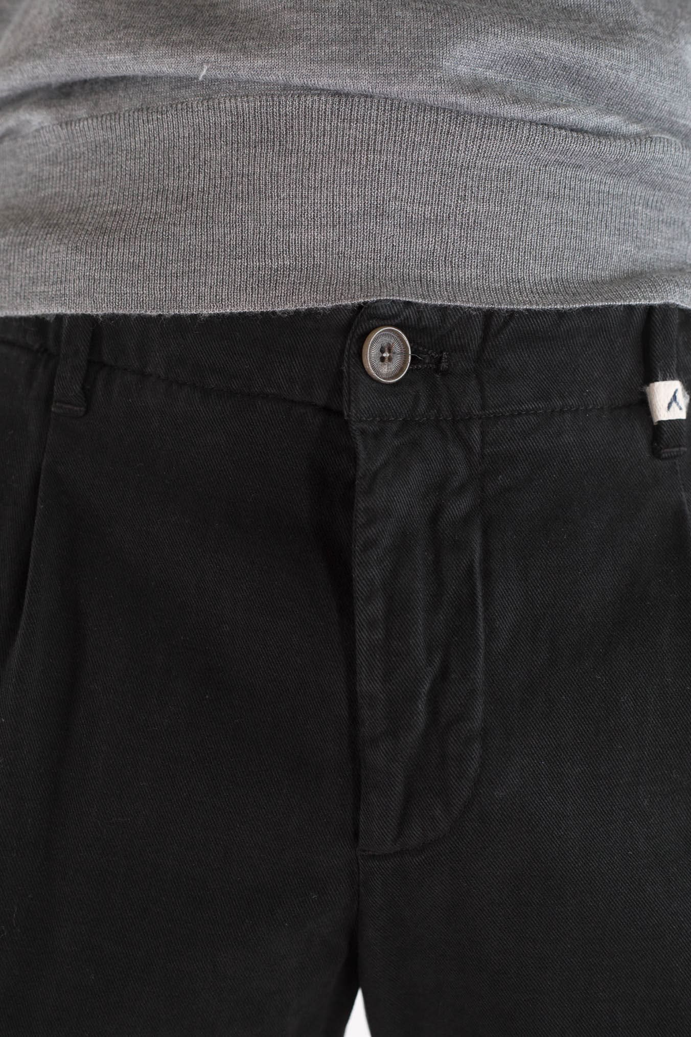 MYTHS Pantaloni Supersoft Cotone Cashmere Nero