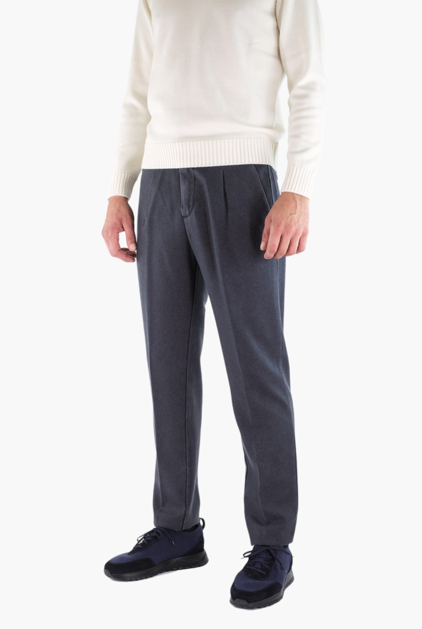 MYTHS Pantaloni Vintage Wool Cashmere Blu
