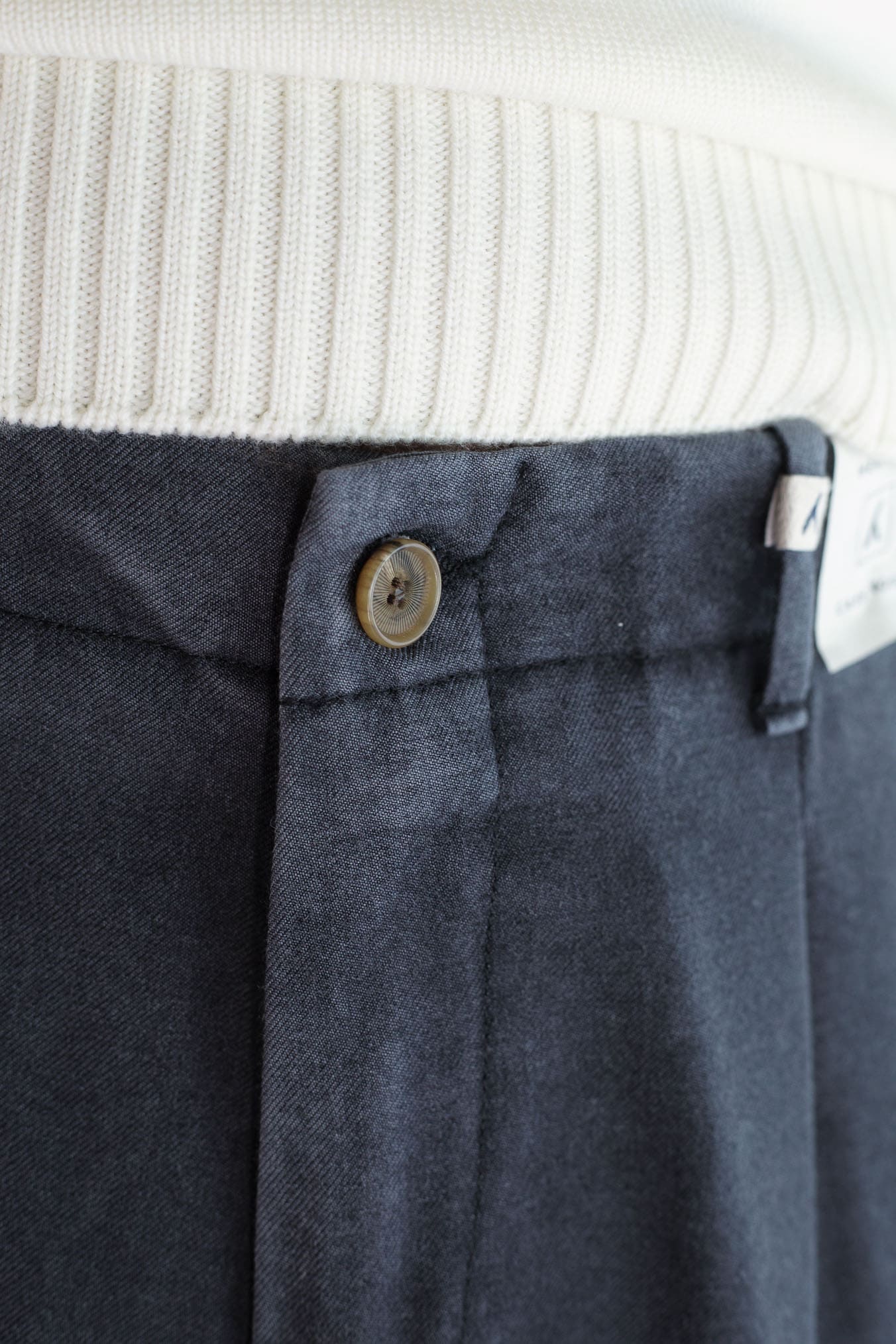 MYTHS Pantaloni Vintage Wool Cashmere Blu
