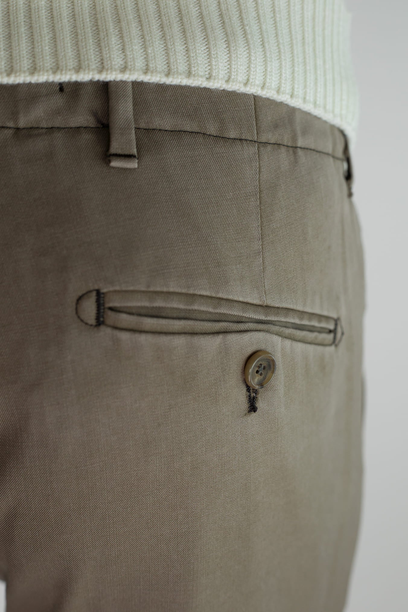 MYTHS Pantaloni Vintage Wool Cashmere Tortora